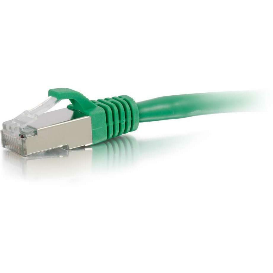 c2g-14ft-cat6-snagless-shielded-stp-network-patch-cable-green-14-ft-category-6-network-cable-for-network-device-first-end-1-x-rj-45-network-male-second-end-1-x-rj-45-network-male-patch-cable-shielding-gold-nickel-plated-connect_cgo00836 - 2