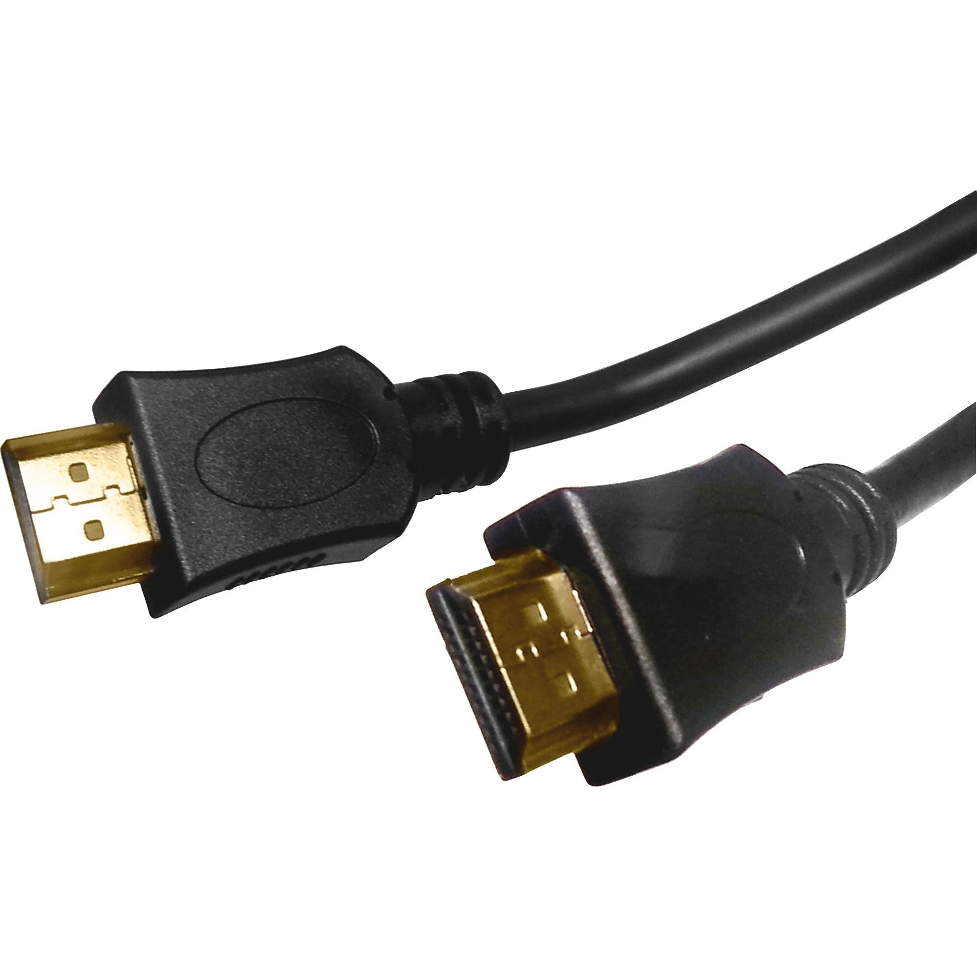 Compucessory HDMI A/V Cable - 6 ft HDMI A/V Cable for Desktop Computer, Monitor, TV, Audio/Video Device, Notebook - First End: 1 x HDMI Digital Audio/Video - Male - Second End: 1 x HDMI Digital Audio/Video - Male - Black - 1 Each -