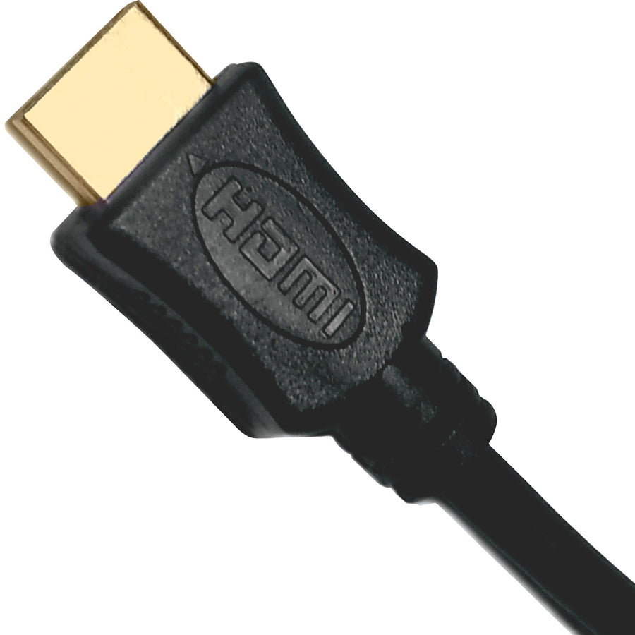 Compucessory HDMI A/V Cable - 12 ft HDMI A/V Cable for Desktop Computer, Monitor, TV, Audio/Video Device, Notebook - First End: 1 x HDMI Digital Audio/Video - Male - Second End: 1 x HDMI Digital Audio/Video - Male - Black - 1 Each -