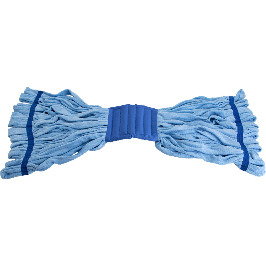 genuine-joe-microfiber-wet-mophead-refill-small-microfiber-blue-1each_gjo47538 - 2
