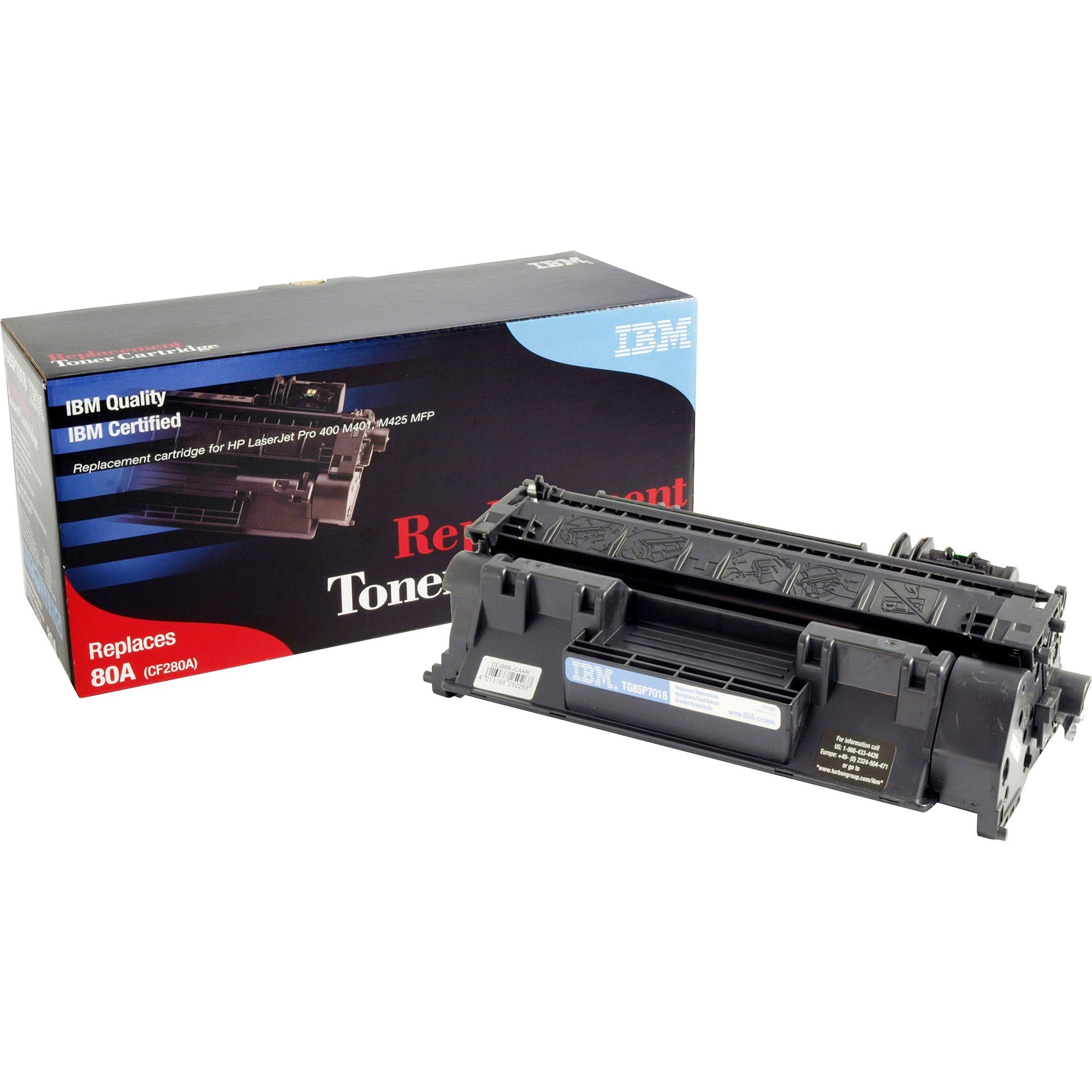 IBM Remanufactured Toner Cartridge - Alternative for HP 80A (CF280A) - Laser - 2700 Pages - Black - 1 Each -