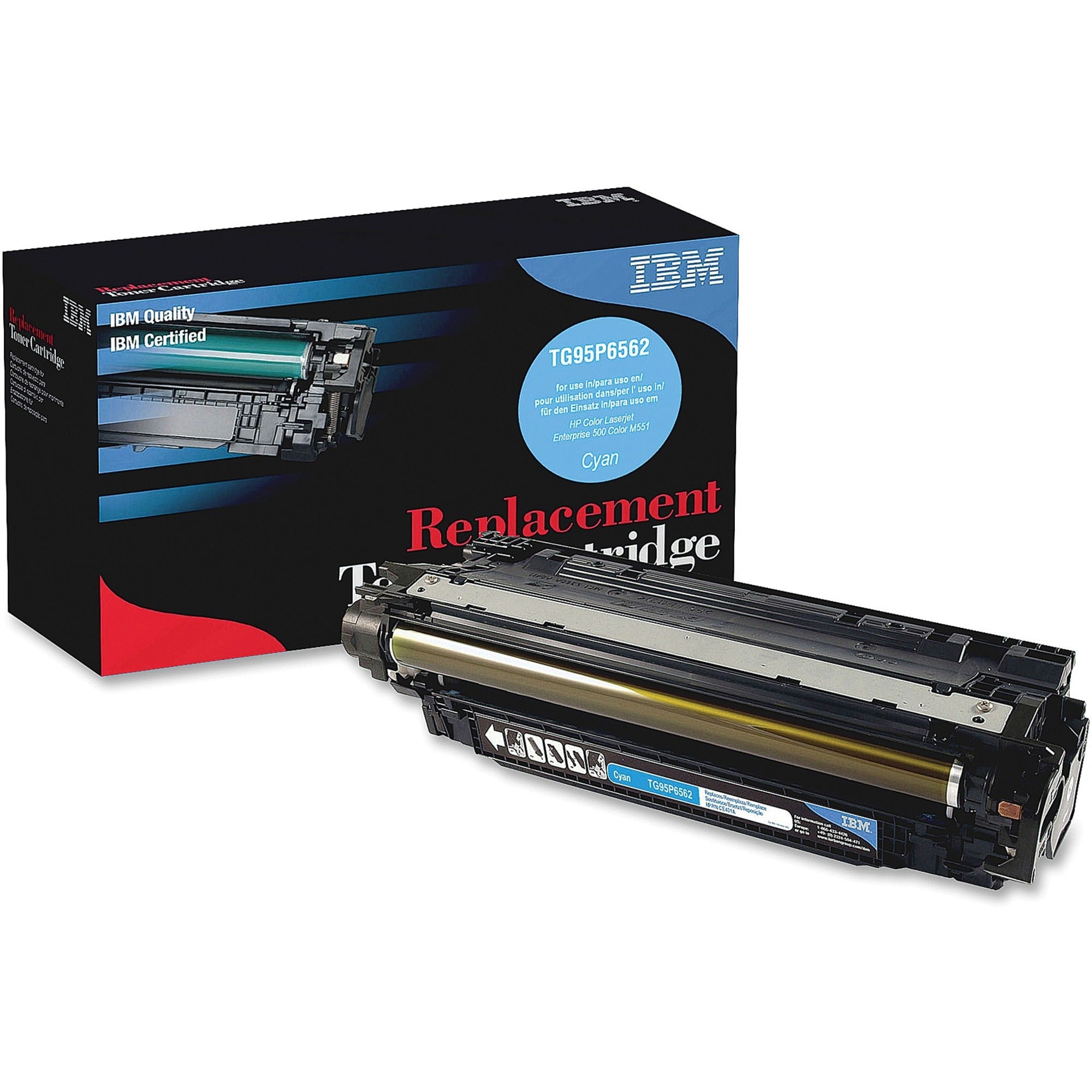 IBM Remanufactured Laser Toner Cartridge - Alternative for HP 507A (CE401A) - Cyan - 1 Each - 6000 Pages -