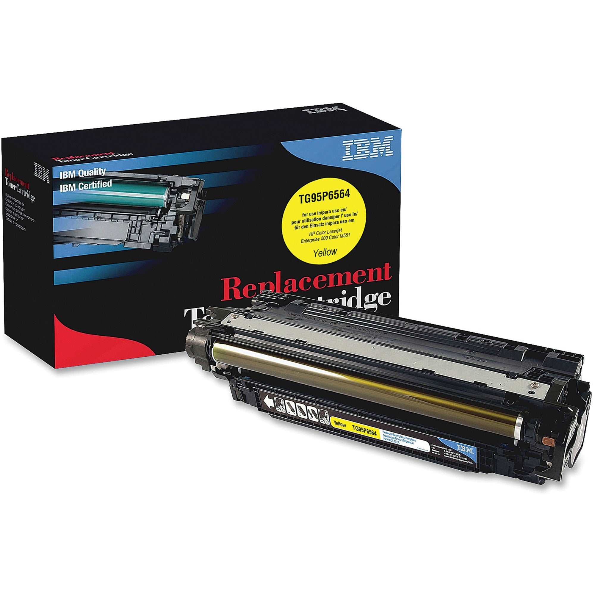 IBM Remanufactured Laser Toner Cartridge - Alternative for HP 507A (CE402A) - Yellow - 1 Each - 6000 Pages -