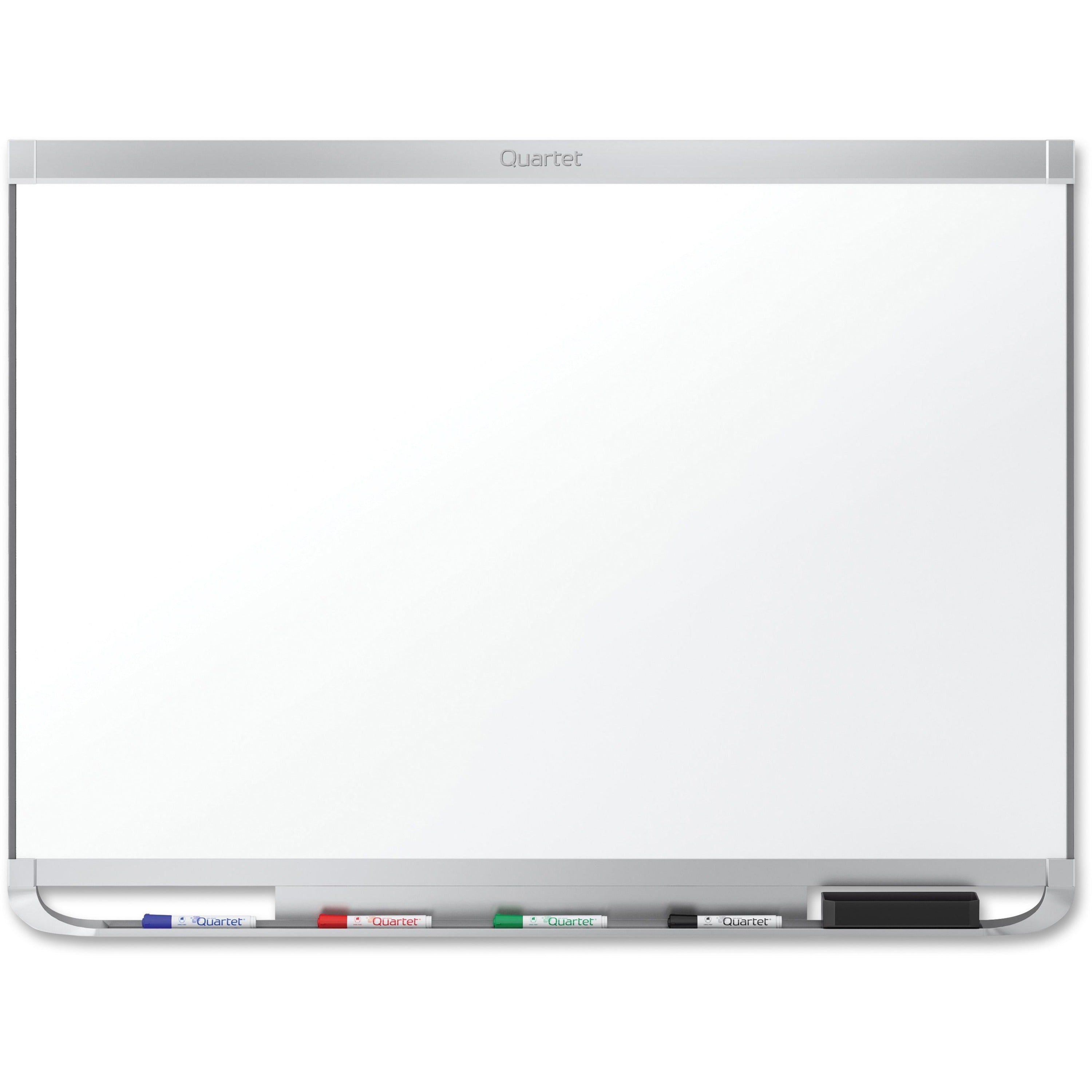 Quartet Prestige 2 Dry-Erase Board - 72" (6 ft) Width x 48" (4 ft) Height - White Porcelain Surface - Silver Aluminum Frame - Horizontal - Magnetic - 1 Each - TAA Compliant -