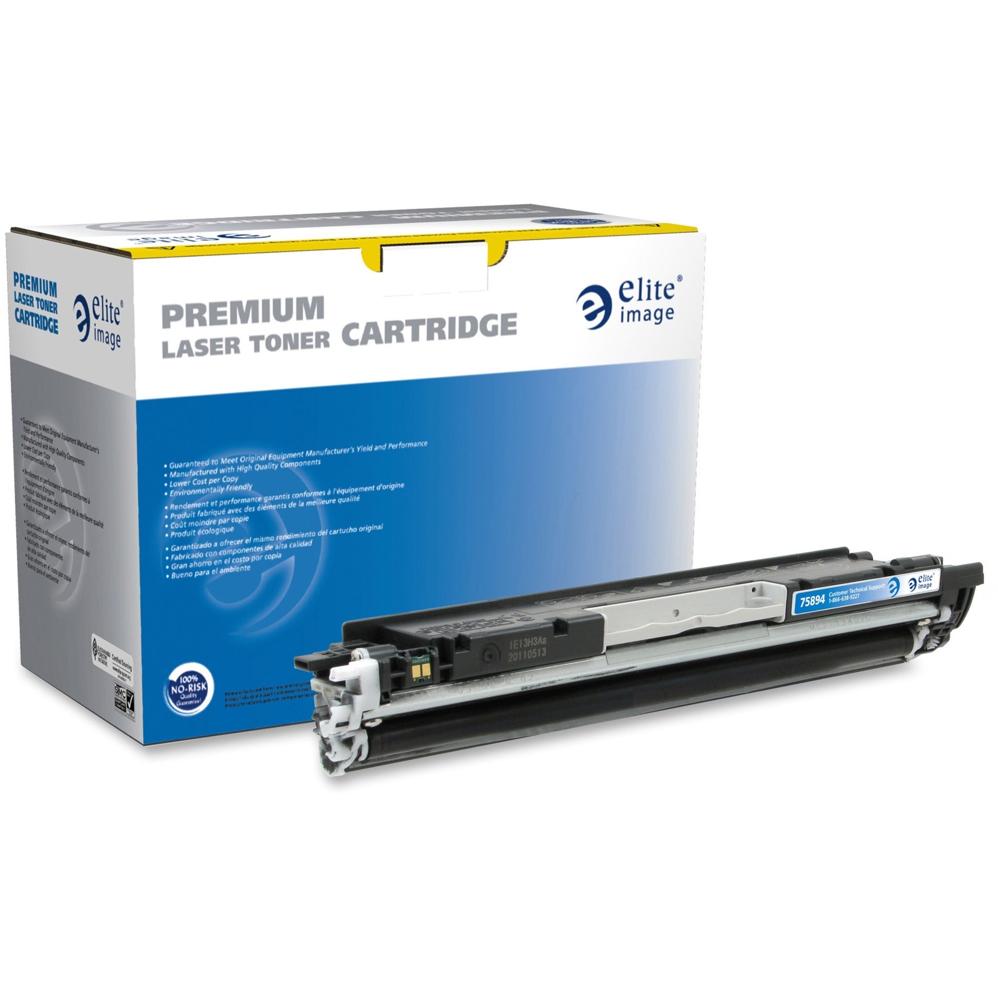 Elite Image Remanufactured Laser Toner Cartridge - Alternative for HP 126A (CE310A) - Black - 1 Each - 1200 Pages - 1