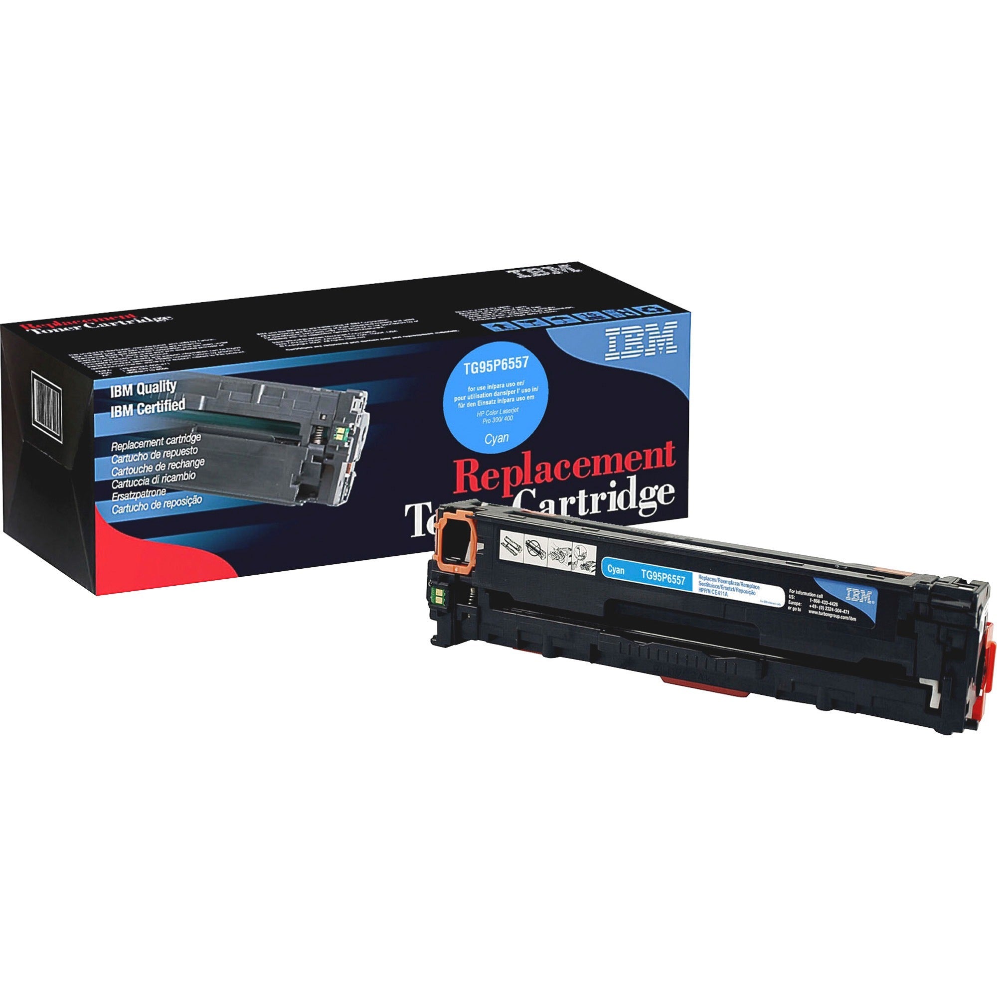 IBM Remanufactured Toner Cartridge - Alternative for HP 305A (CE411A) - Laser - 2600 Pages - Cyan - 1 Each -