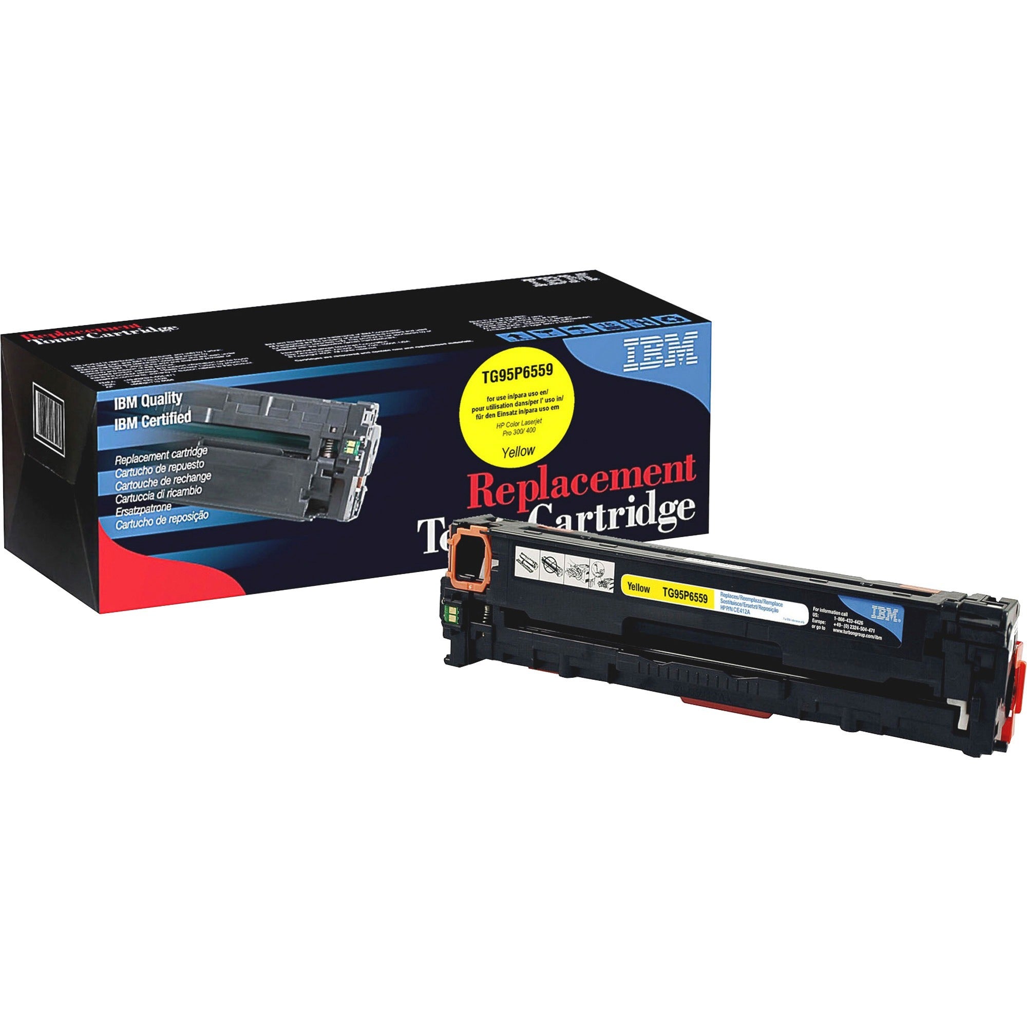 IBM Remanufactured Laser Toner Cartridge - Alternative for HP 305A (CE412A) - Yellow - 1 Each - 2600 Pages -