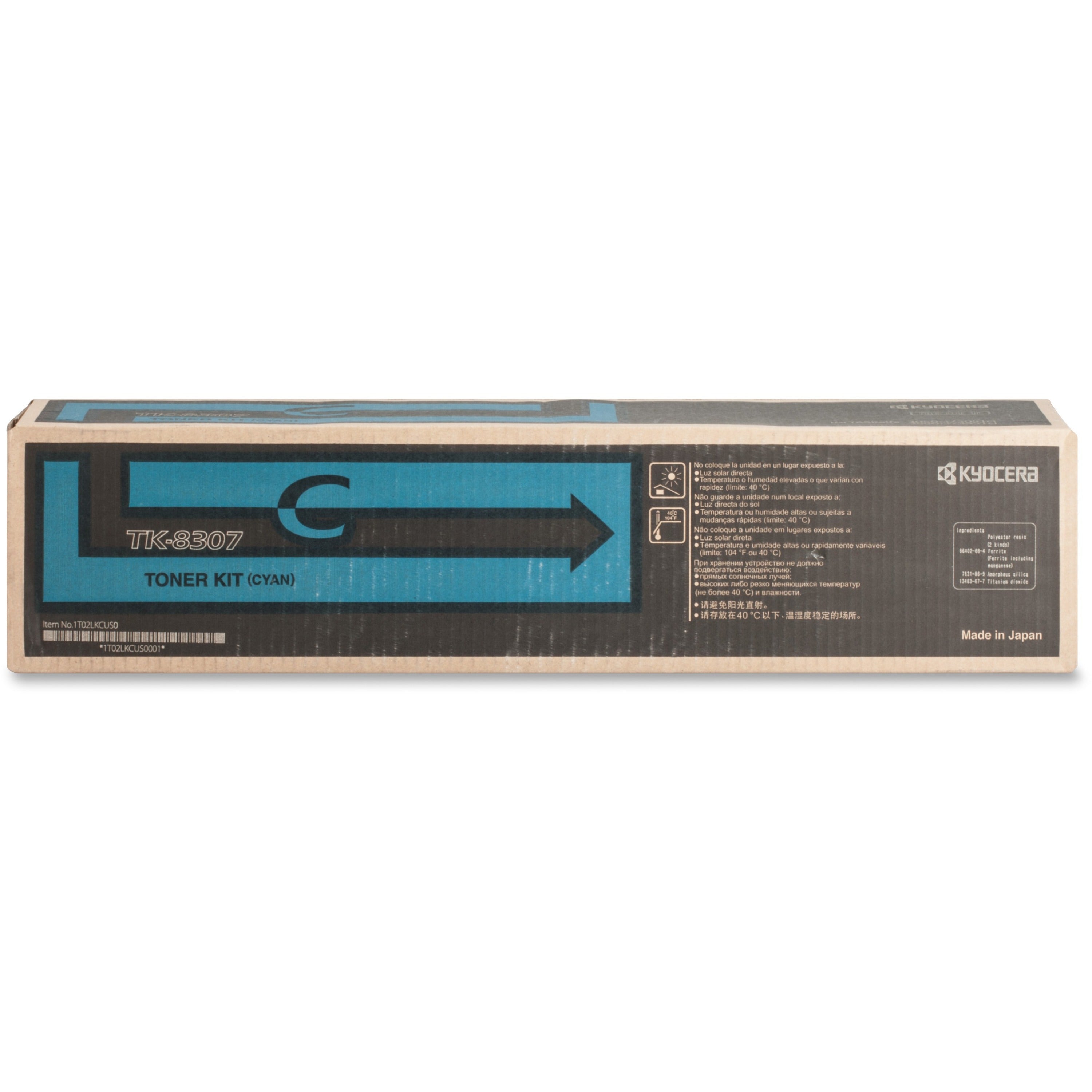 Kyocera TK-8307C Original Toner Cartridge - Laser - 15000 Pages - Cyan - 1 Each -