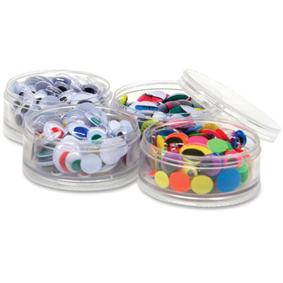 creativity-street-wiggle-eyes-stackable-storage-jar-craft-project-decoration-400-pieces-x-028--x-039--x-047--x-059--x-079diameter-400-set-assorted_ckc3409 - 2