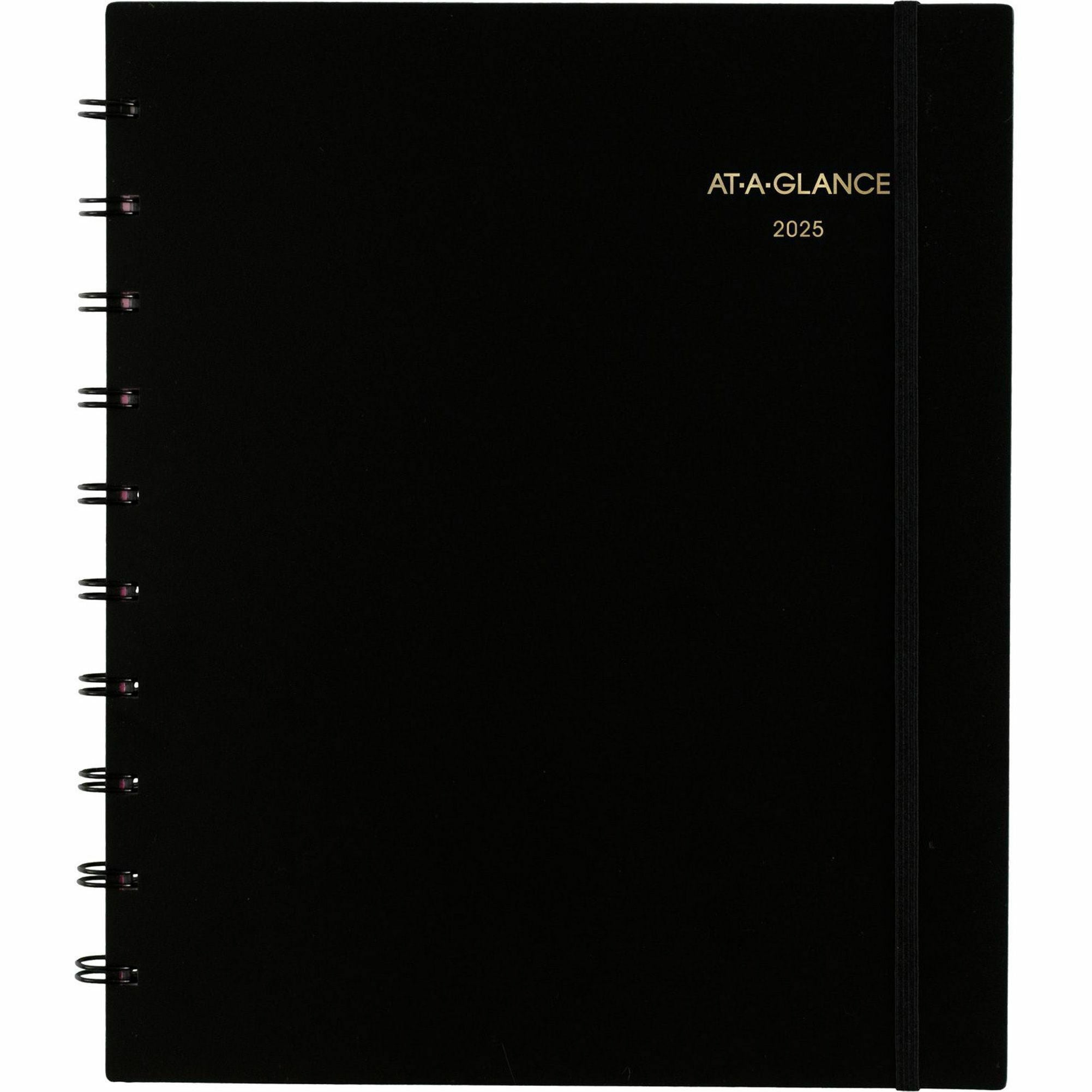 At-A-Glance Move-A-Page Weekly/Monthly Appointment Book - Julian Dates - Weekly, Monthly - 12 Month - January 2024 - January 2025 - 7:00 AM to 8:00 PM - Quarter-hourly, 7:00 AM to 5:45 PM - Quarter-hourly - 1 Week, 1 Month Double Page Layout - 8 3/4 - 2