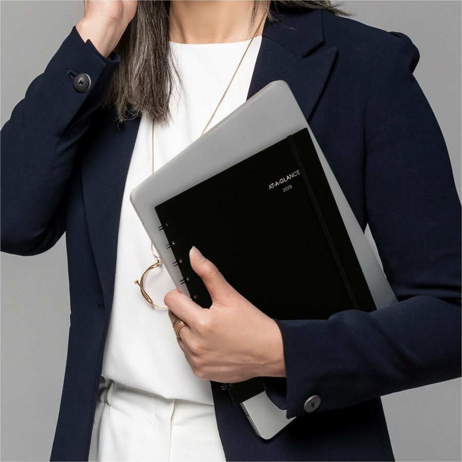 At-A-Glance Move-A-Page Weekly/Monthly Appointment Book - Julian Dates - Weekly, Monthly - 12 Month - January 2024 - January 2025 - 7:00 AM to 8:00 PM - Quarter-hourly, 7:00 AM to 5:45 PM - Quarter-hourly - 1 Week, 1 Month Double Page Layout - 8 3/4 - 3