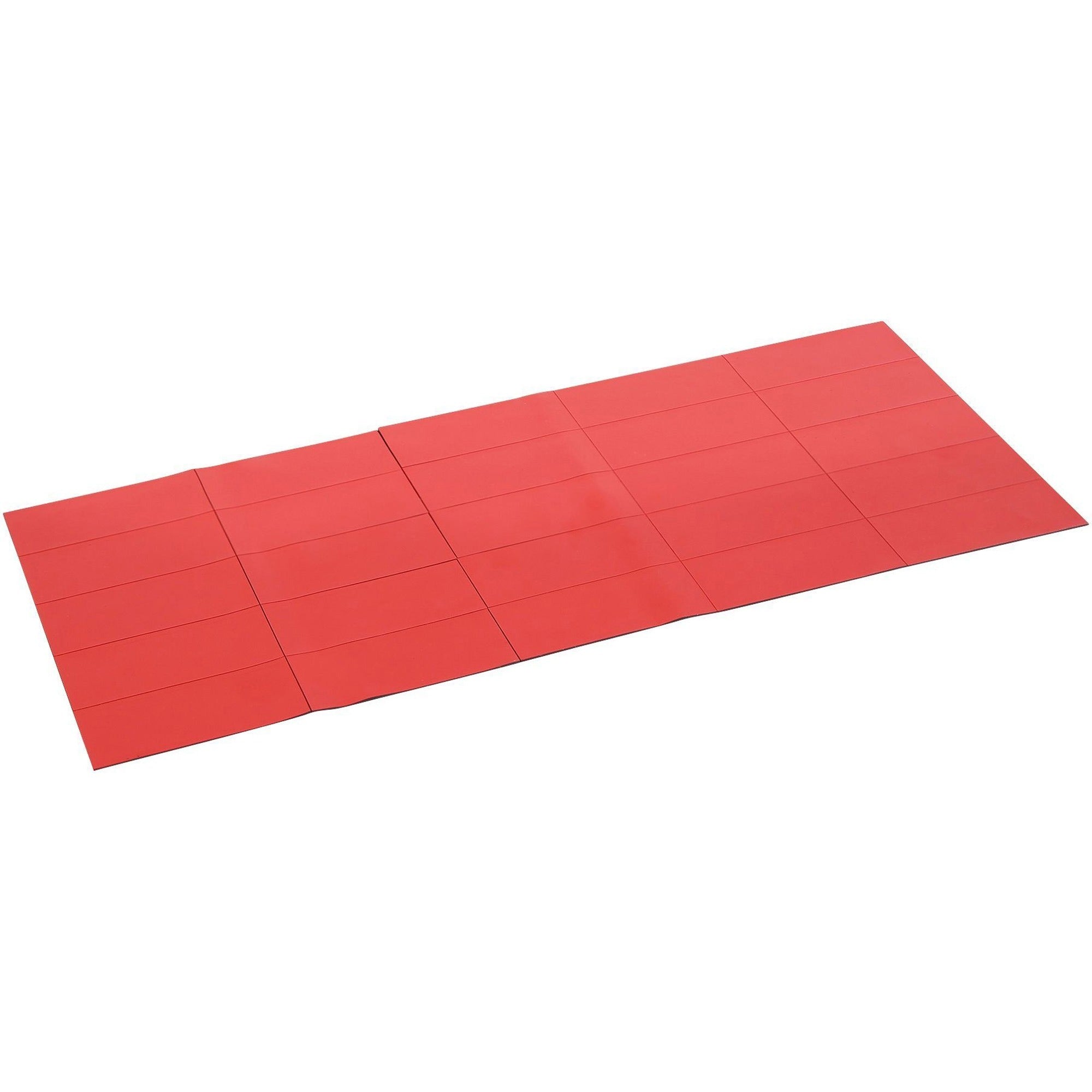 MasterVision 2" Magnetic Dry Erase Strips - 0.88" Length x 2" Width - For Board, Color Coding - 25 / Pack - Red -