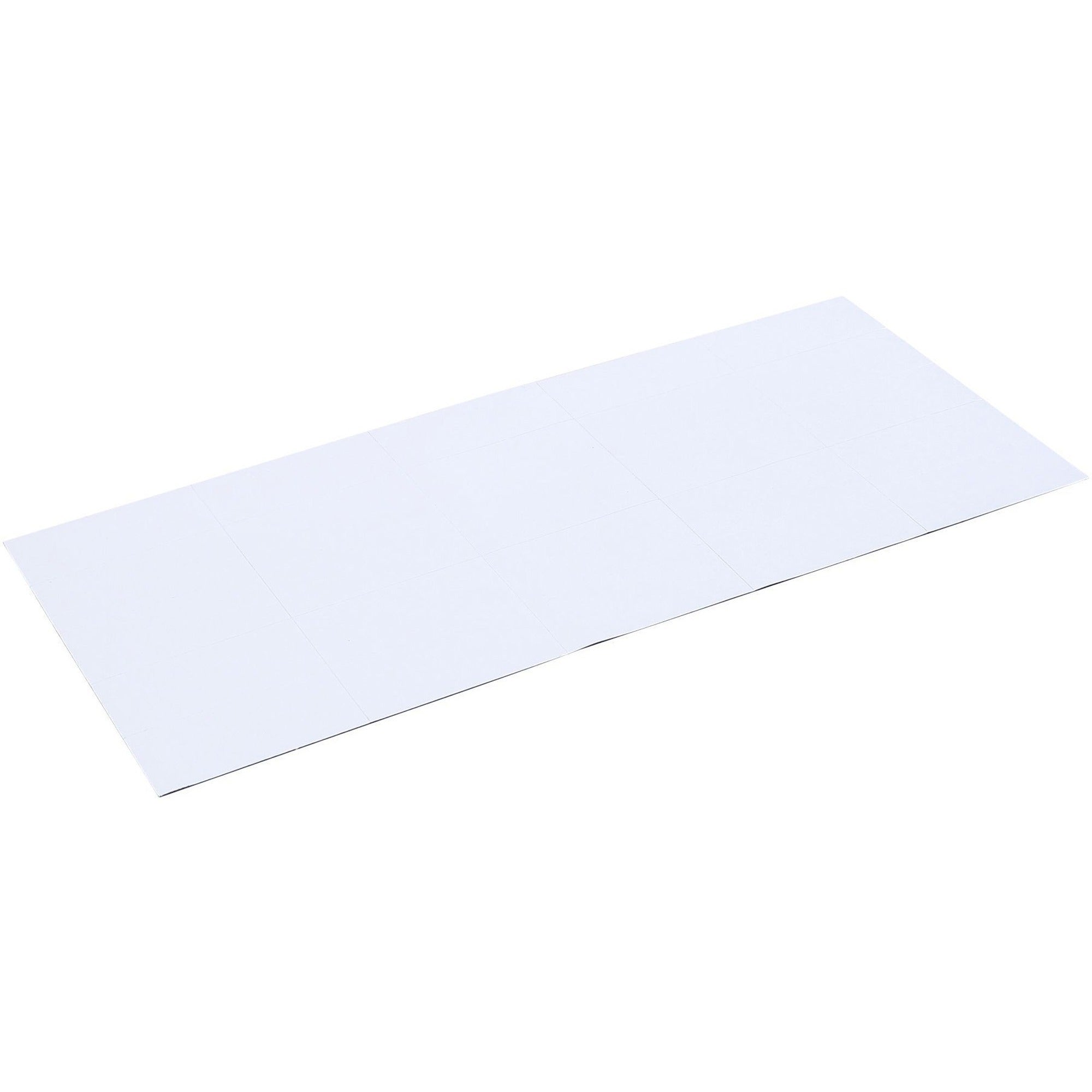 MasterVision 2" Magnetic Dry Erase Strips - 0.88" Length x 2" Width - For Board, Color Coding - 25 / Pack - White -