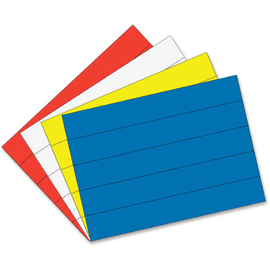 MasterVision 6" Magnetic Dry Erase Strips - 0.88" Length x 6" Width - For Board, Color Coding - 25 / Pack - Blue -