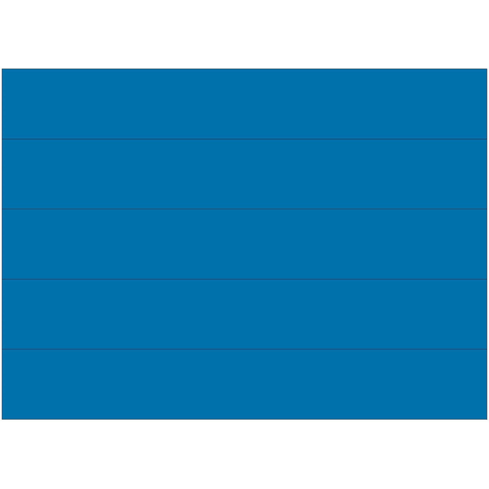 MasterVision 6" Magnetic Dry Erase Strips - 0.88" Length x 6" Width - For Board, Color Coding - 25 / Pack - Blue -