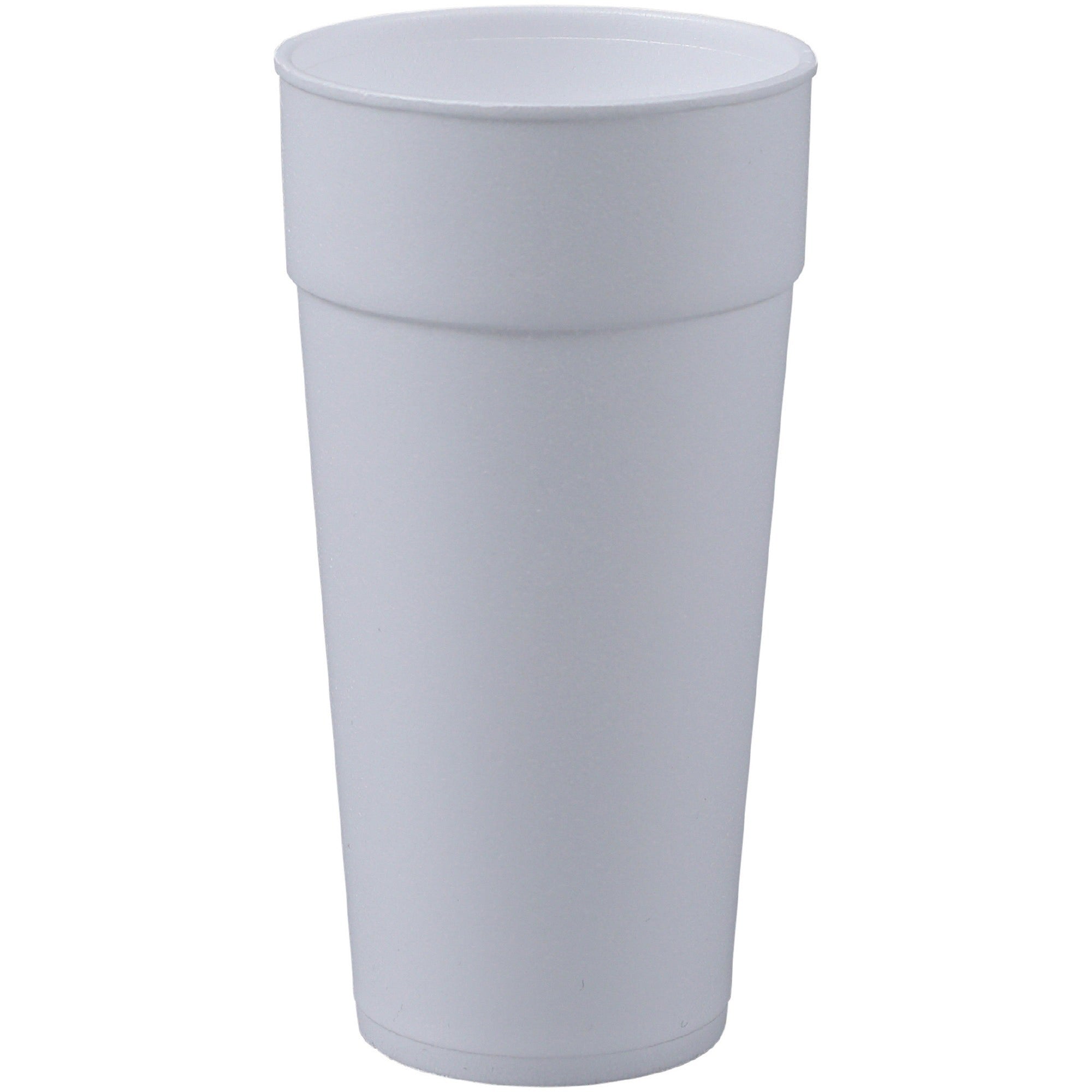 Genuine Joe 24 oz Foam Cups - 300 / Carton - White - Styrofoam - Hot Drink, Cold Drink -