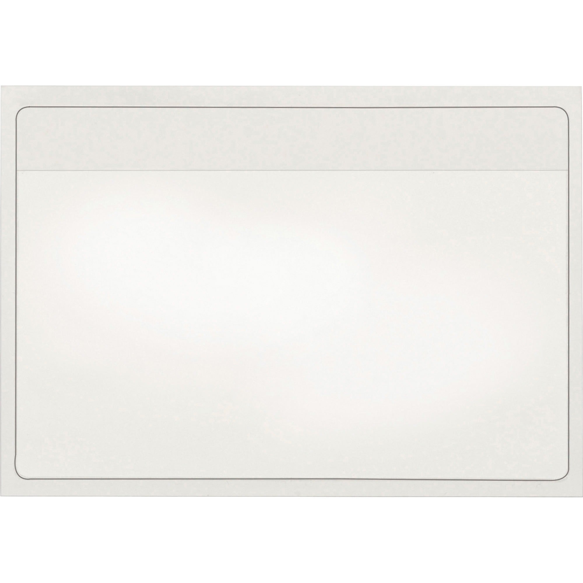 Cardinal Self-Adhesive Polypropylene Pockets - 3.6" Height x 5.3" Width - 100 mil Thickness - 1 x Card Capacity - 5" x 3" Sheet - Ring Binder - Rectangular - Clear - Polypropylene - 100 / Box -