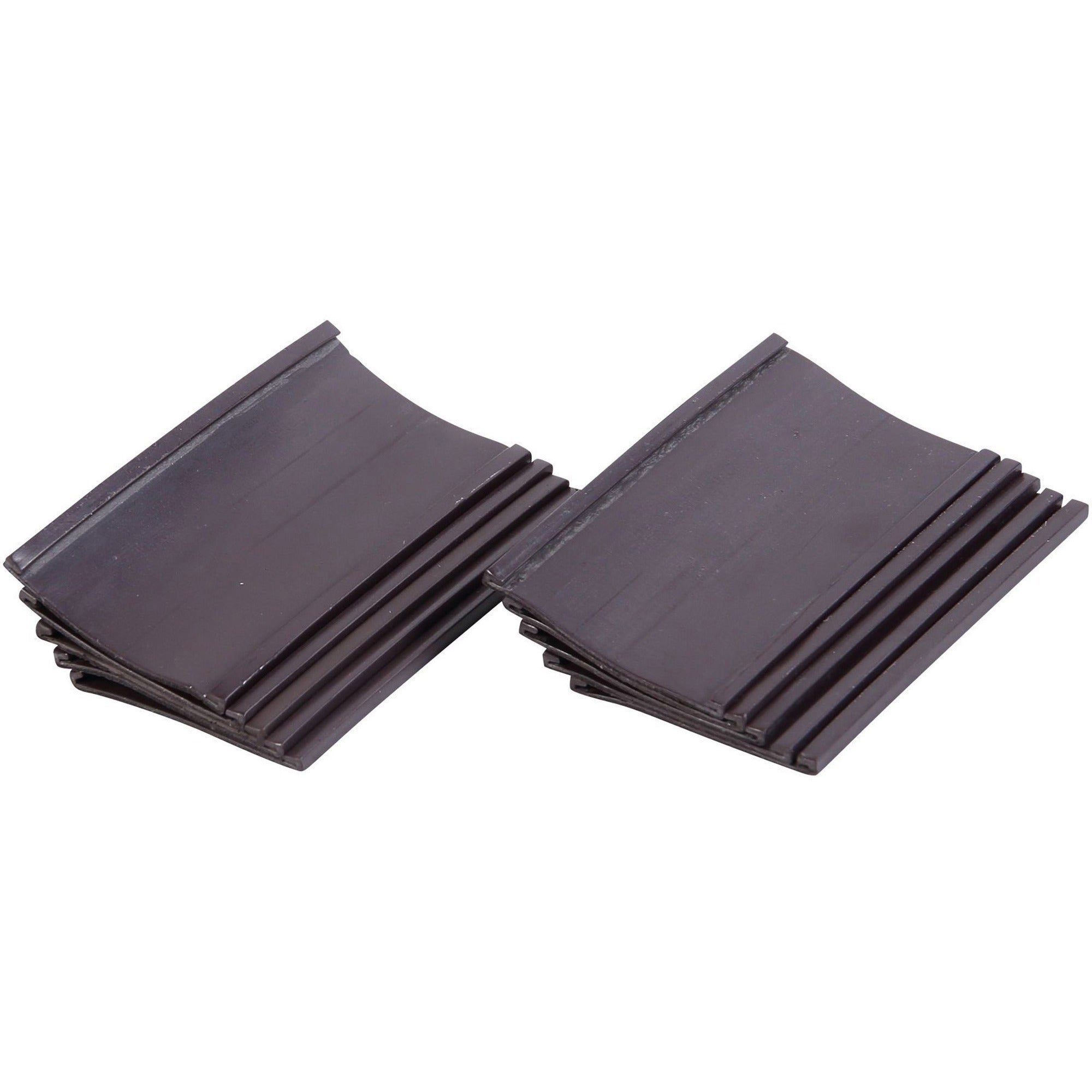 MasterVision Black Magnetic Data Cards - Support 1.75" x 3" Media - 10 / Bag - Black -