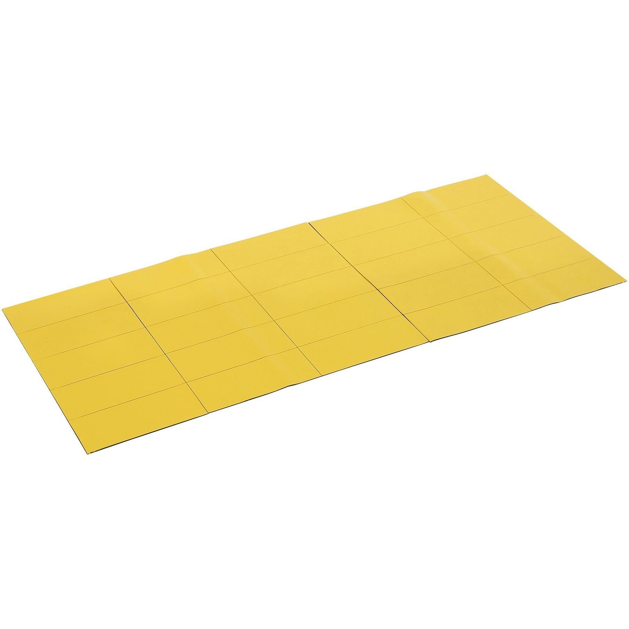 MasterVision 2" Magnetic Dry Erase Strips - 2" Length x 0.88" Width - For Board, Steel - 25 / Bag - Yellow -