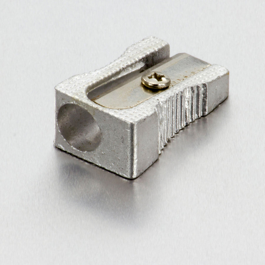 Officemate Achieva Pencil Sharpeners - Handheld - Metal, Aluminum - Metallic Silver - 4 / Pack -
