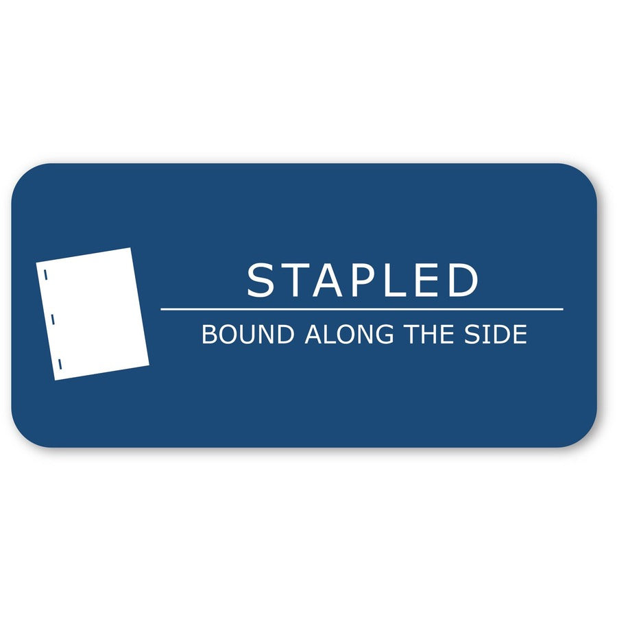 Roaring Spring Blue Book 8-sheet Exam Booklet - 8 Sheets - Stapled - Ruled Margin - 15 lb Basis Weight - 7" x 8 1/2" - White Paper - Blue Cover - Dual Sided - 1 Each -