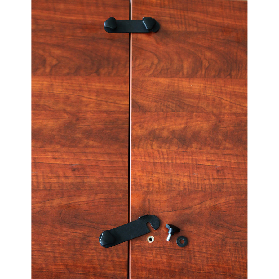 Lorell Training Table Connector - 4.6" Width x 1.3" Depth x 0.4" Height - Metal - Black -