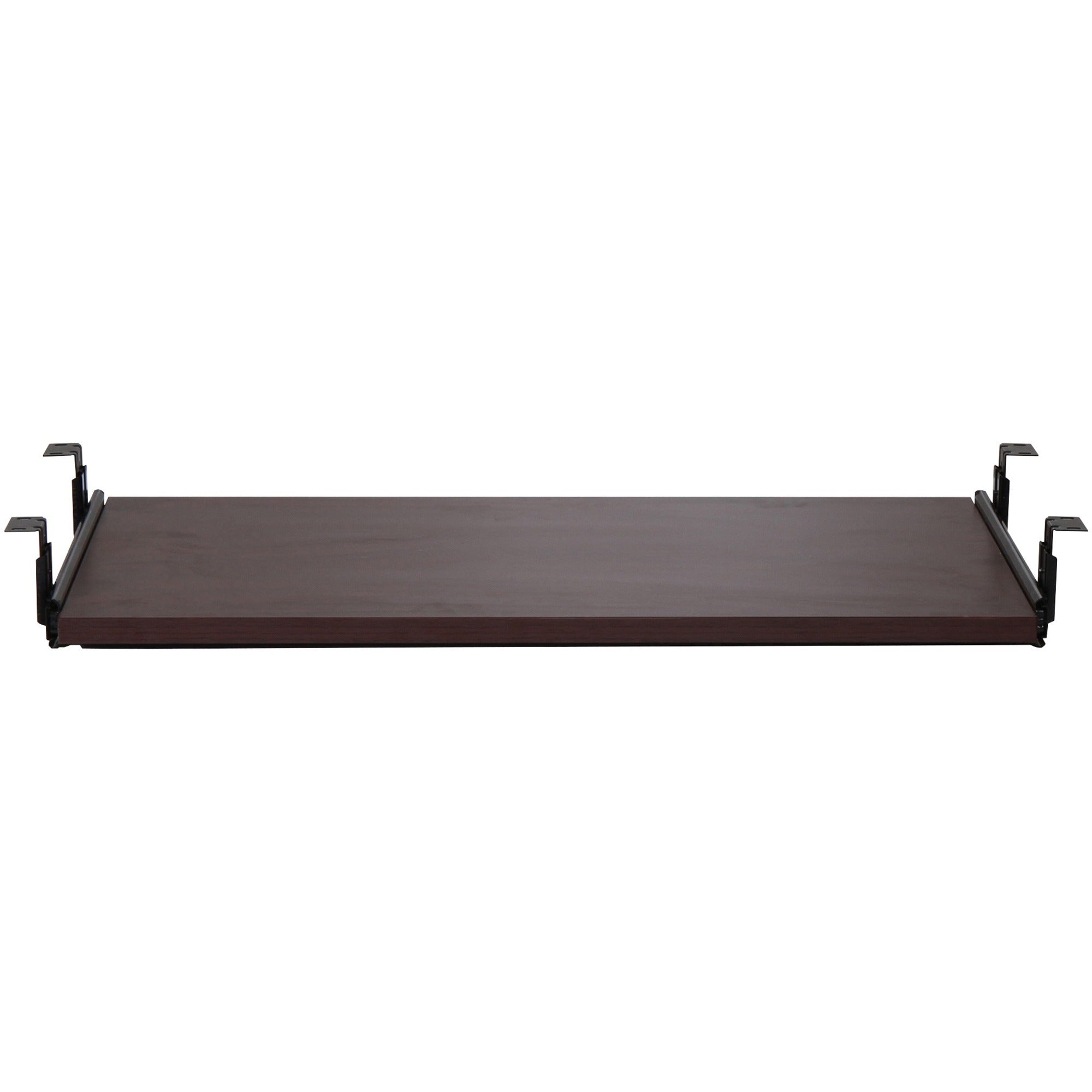 Lorell Universal Keyboard Tray - 25.6" Width x 15.1" Depth - Mahogany - 1 -