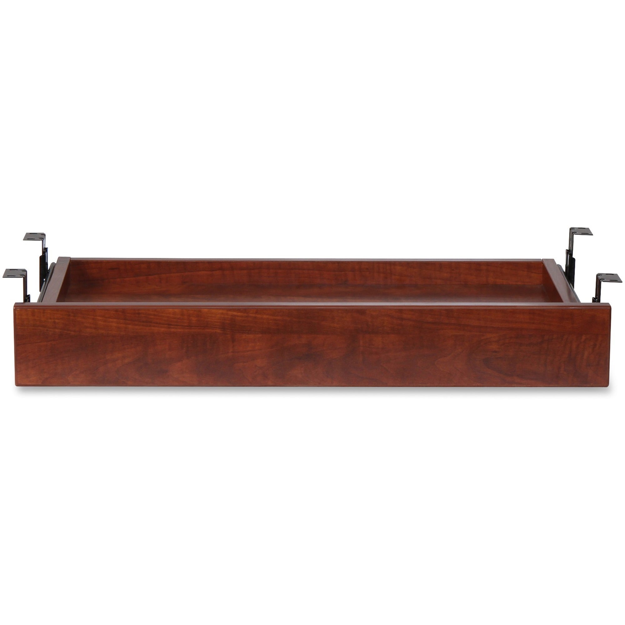 Lorell Universal Keyboard Tray - 28.4" Length x 16.7" Width x 5.1" Height - Cherry, Laminate -