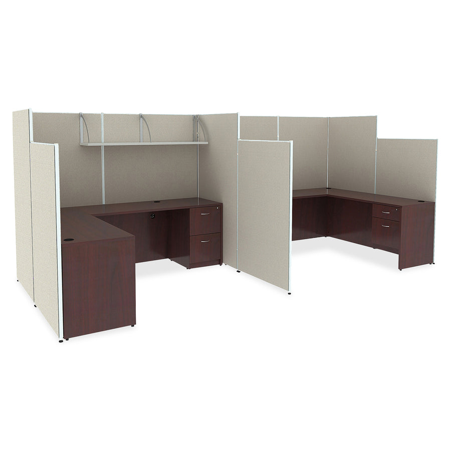 Lorell Panel System Partition Fabric Panel - 36.4" Width x 71" Height - Steel Frame - Gray - 1 Each -