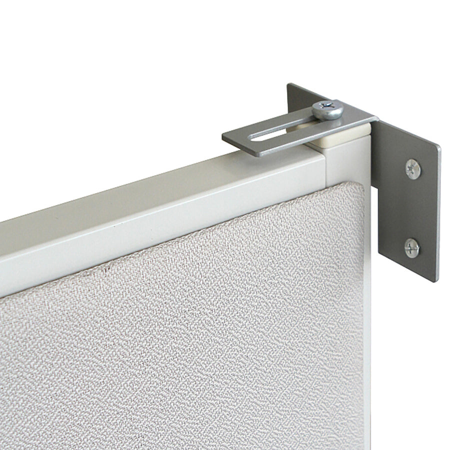 Lorell Panel System Wall Brackets - 2.5" Width x 3.8" Depth x 2.5" Height - Aluminum - Aluminum -