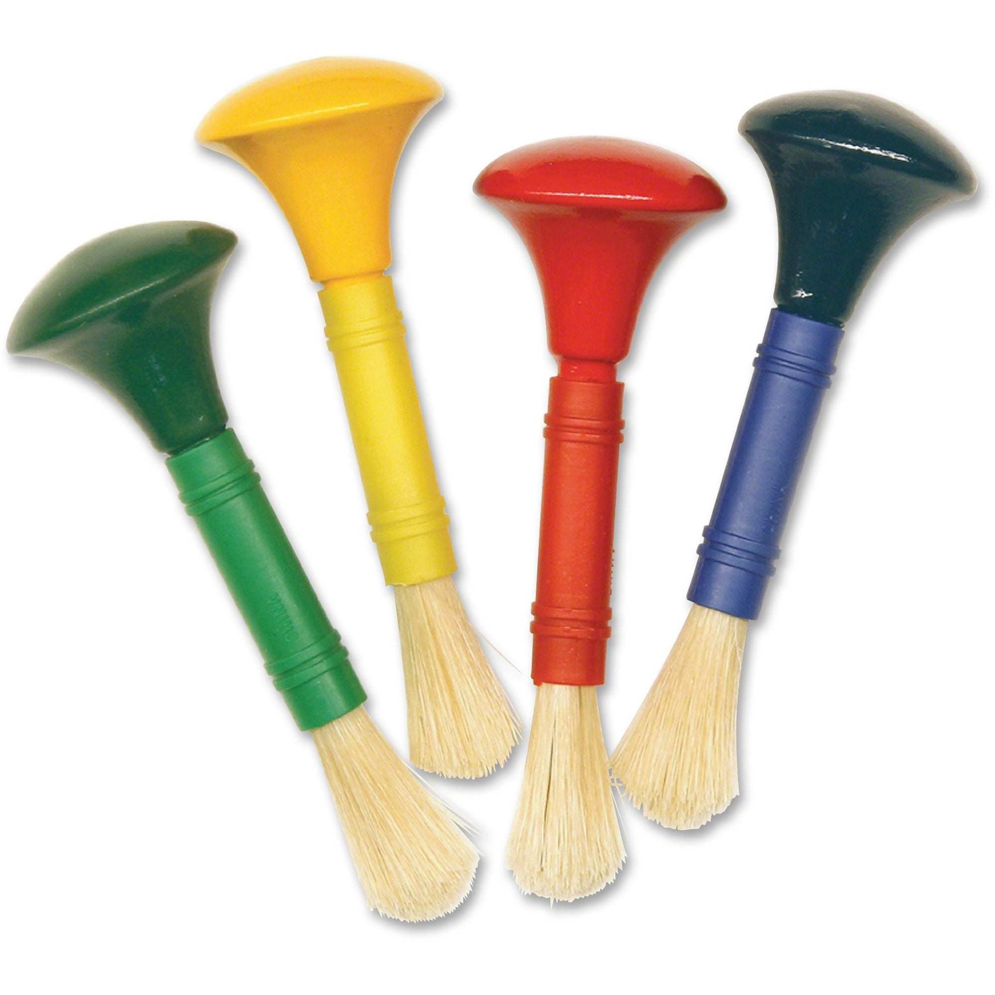 Creativity Street Wood Knob Paint Brush Set - 4 Brush(es) -