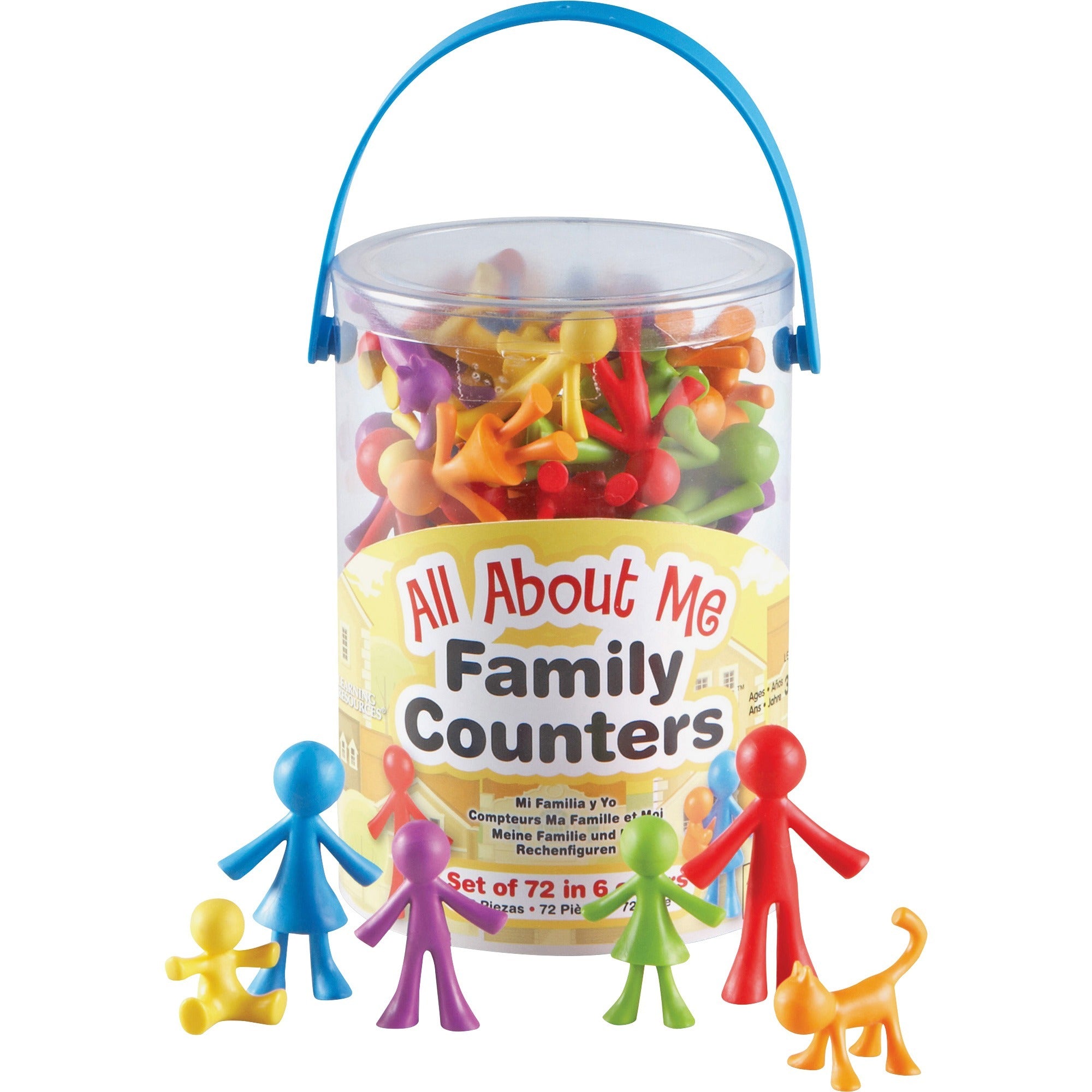 Learning Resources All About Me Family Counters Set - Learning Theme/Subject - Assorted - 72 / Pack -