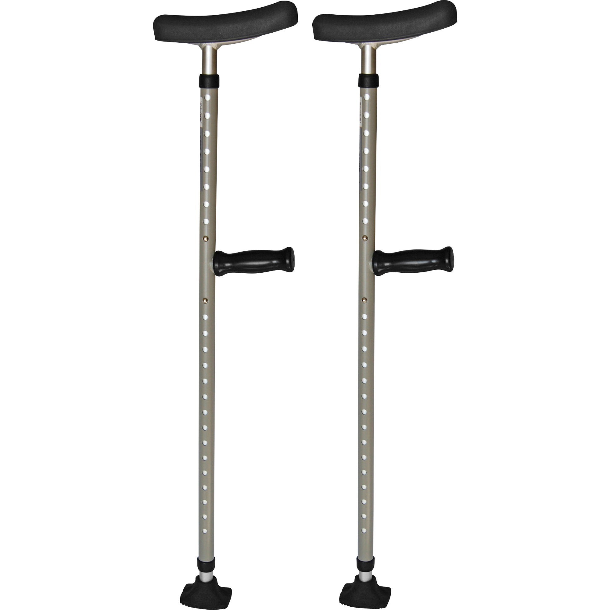 Medline Universal Single Tube Crutch - 399.04 lb Load Capacity -