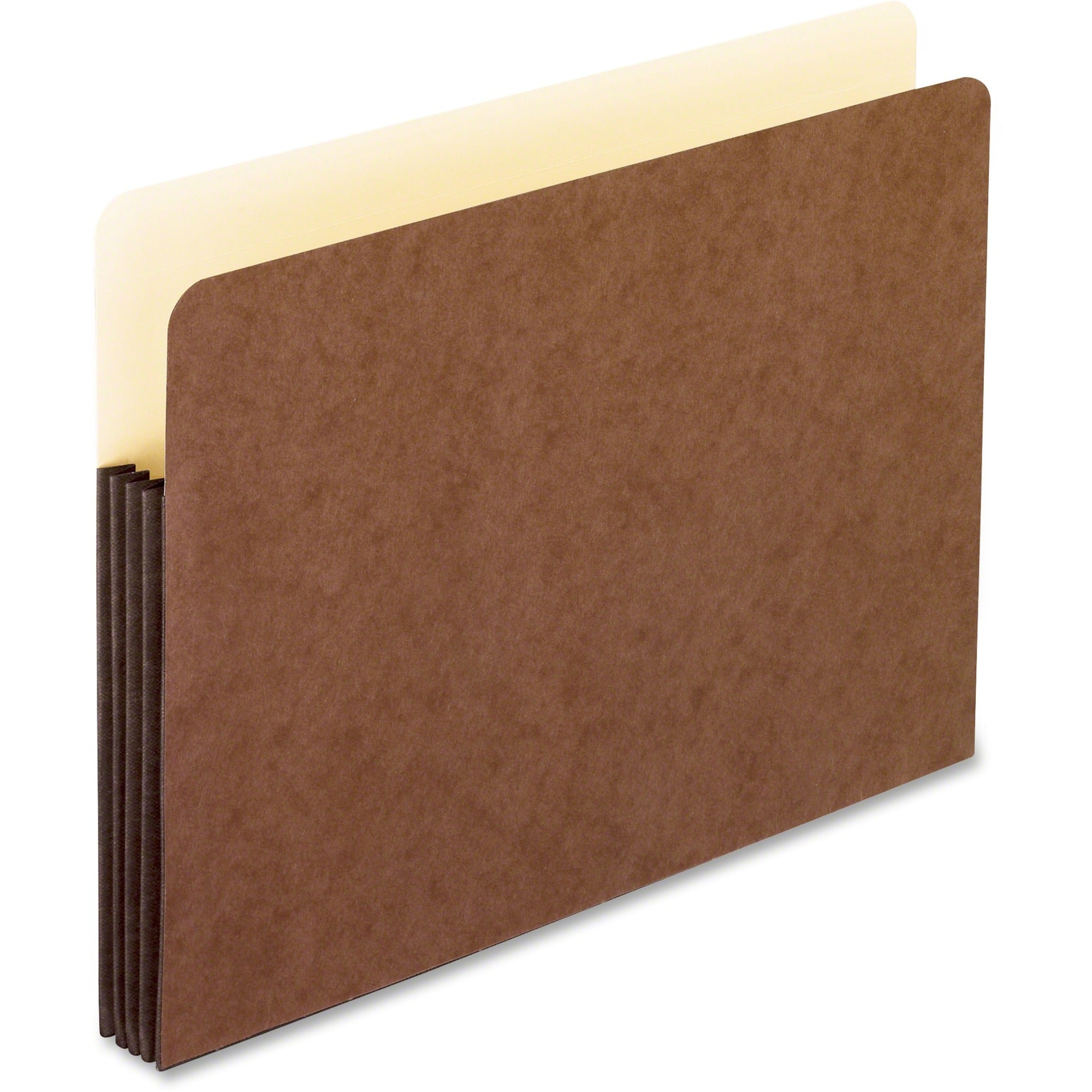 Pendaflex WaterShed Straight Tab Cut Letter Recycled File Pocket - 8 1/2" x 11" - 1050 Sheet Capacity - 5 1/4" Expansion - Redrope - 30% Fiber Recycled - 1 Each -