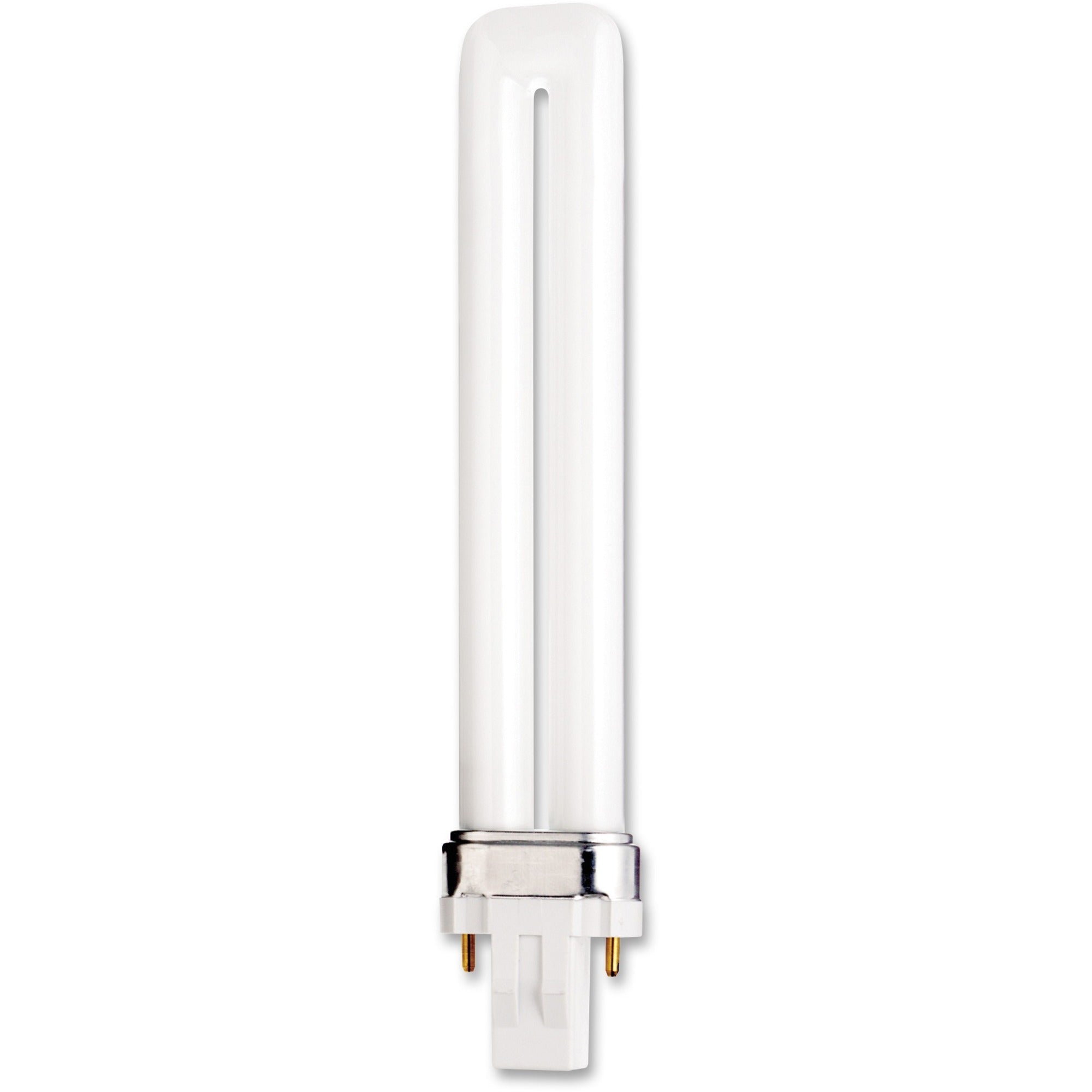 Satco 13-watt Pin-based Compact Fluorescent Bulb - 13 W - 800 lm - T4 Size - Warm White Light Color - GX23 Base - 12000 Hour - 4400.3degF (2426.8degC) Color Temperature - 82 CRI - Energy Saver - 1 Each -