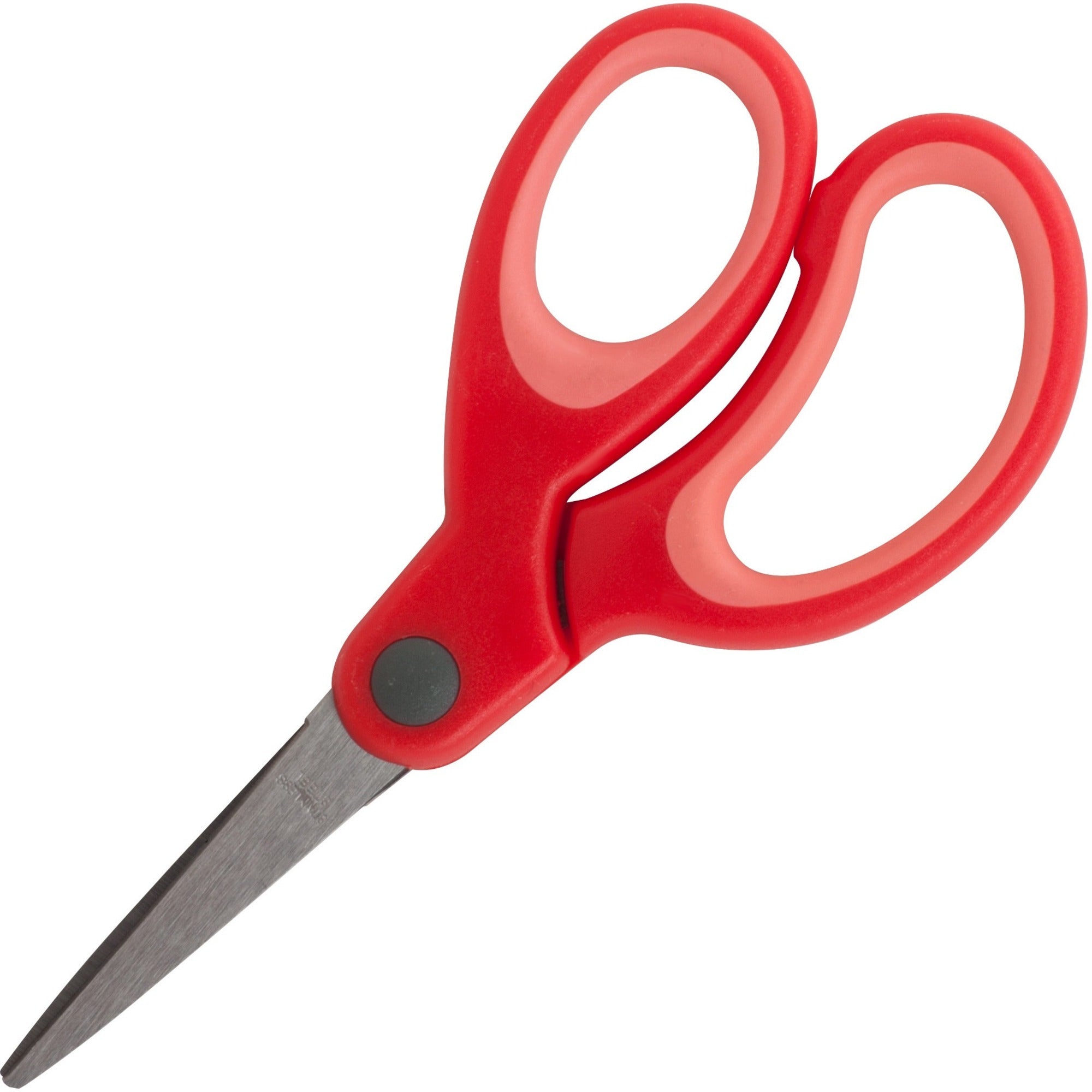 Sparco 5" Kids Pointed End Scissors - 5" Overall Length - Pointed Tip - Red - 1 Each -