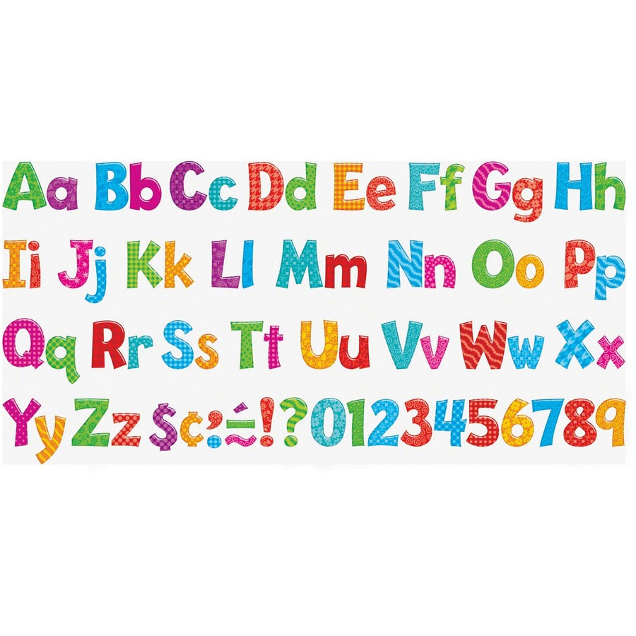 Trend Colorful Patterns 4-inch Ready Letters -