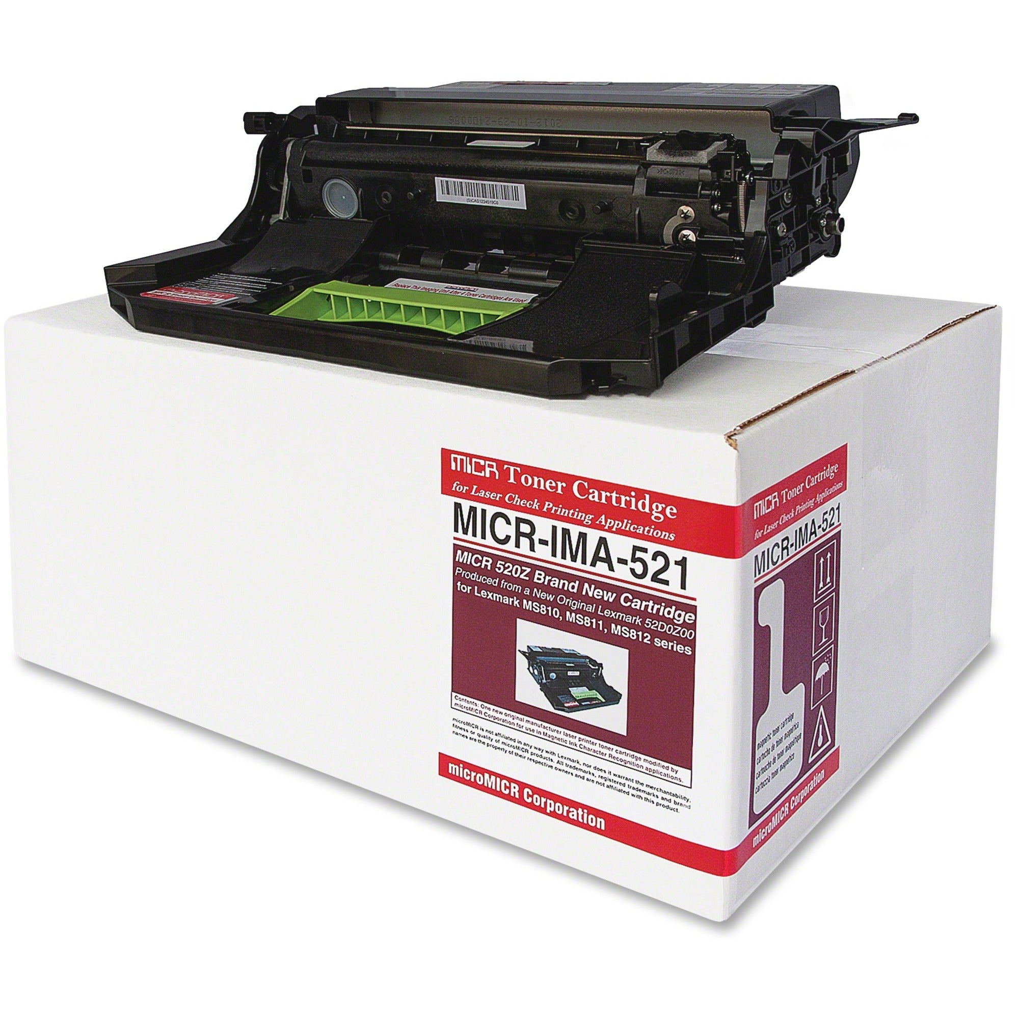 microMICR Remanufactured LEX MS810 MICR Toner Cartridge - Laser Print Technology - 1 Each - Black -
