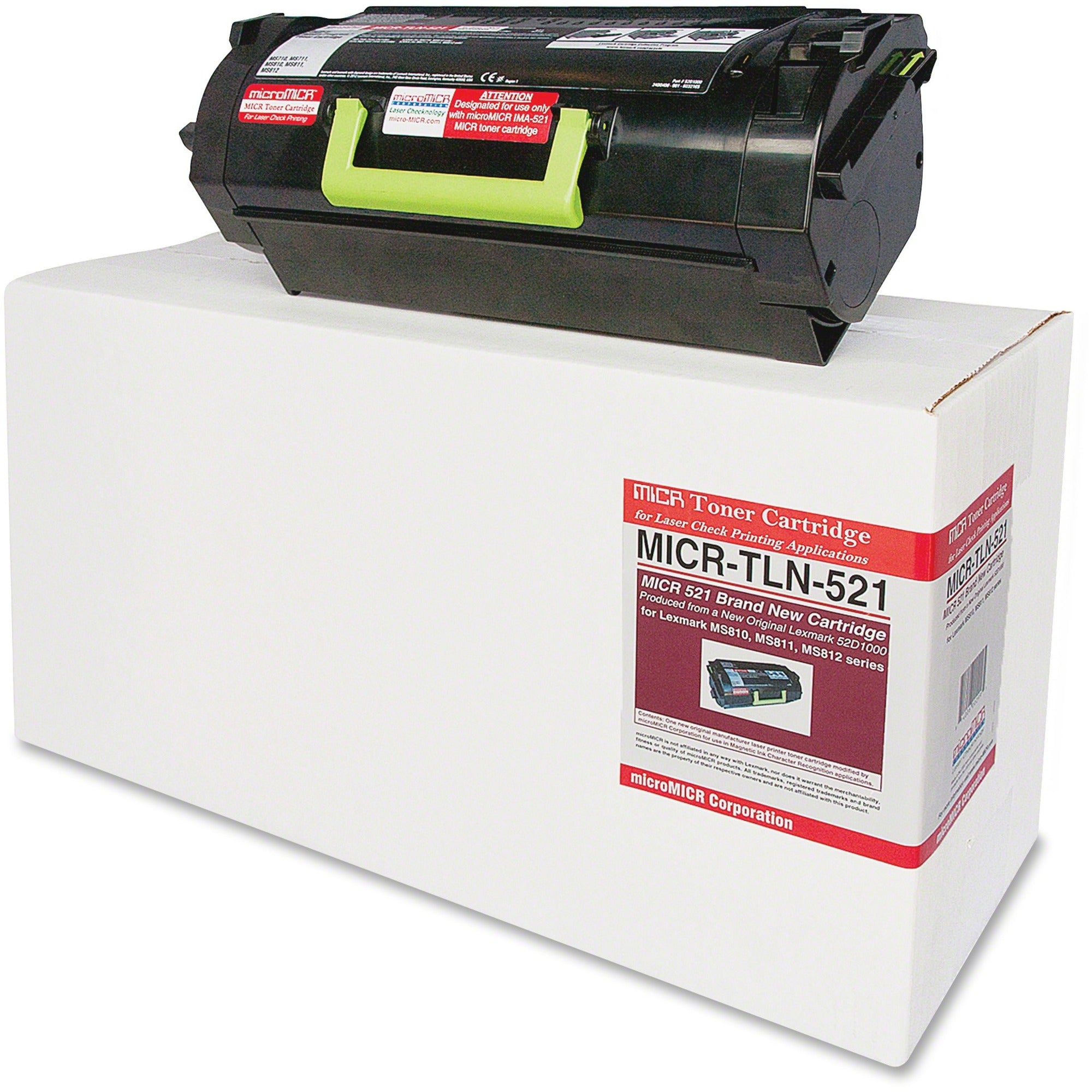 microMICR MICR Toner Cartridge - Alternative for Lexmark MS810 - Black - Laser - 6000 Pages - 1 Each -