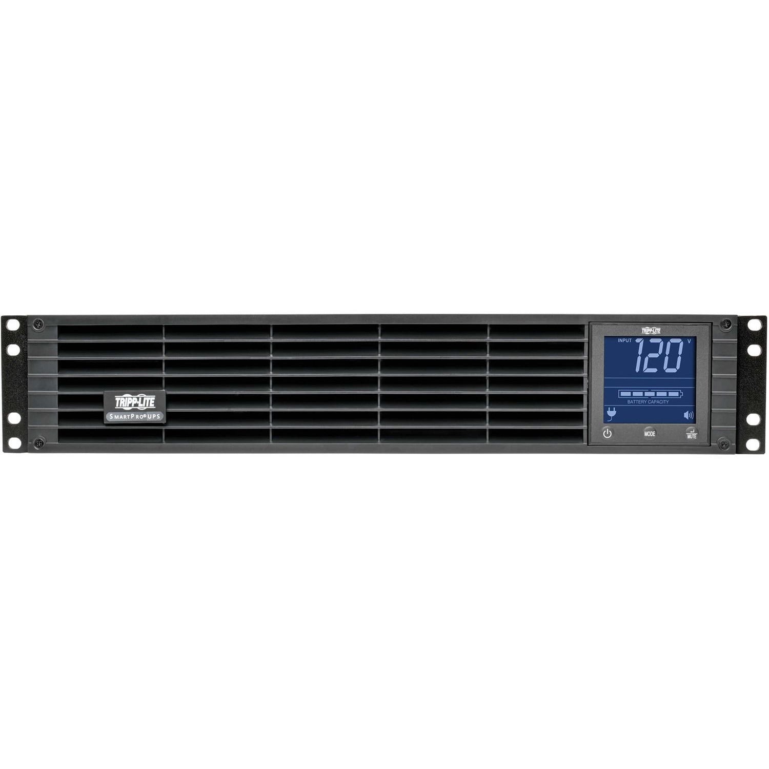 Tripp Lite by Eaton UPS SmartPro 120V 1.5kVA 1kW Line-Interactive Sine Wave UPS 2U Rack/Tower LCD USB DB9 8 Outlets - 2U Rack/Tower - 6.50 Minute Stand-by - 120 V AC Input - 120 V AC Output - 8 x NEMA 5-15R - TAA Compliant -