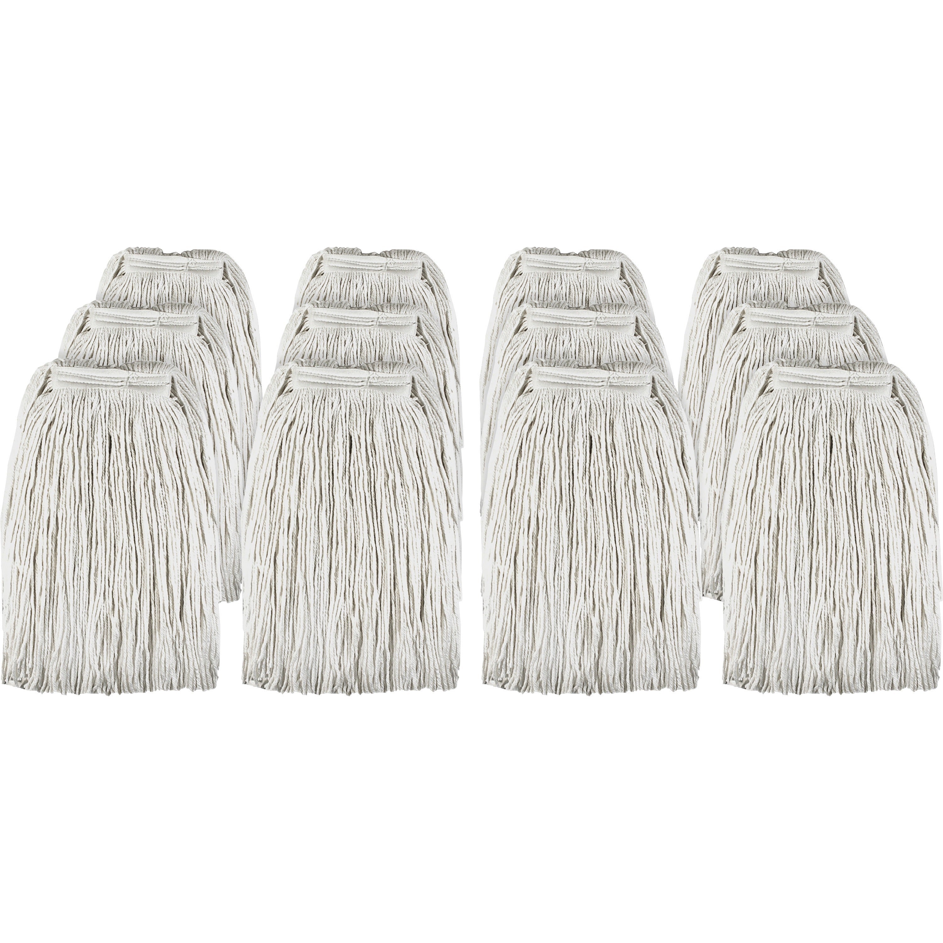 Genuine Joe Cotton Blend Mop Refill - Rayon, Cotton, Polyester - 12 / Carton -