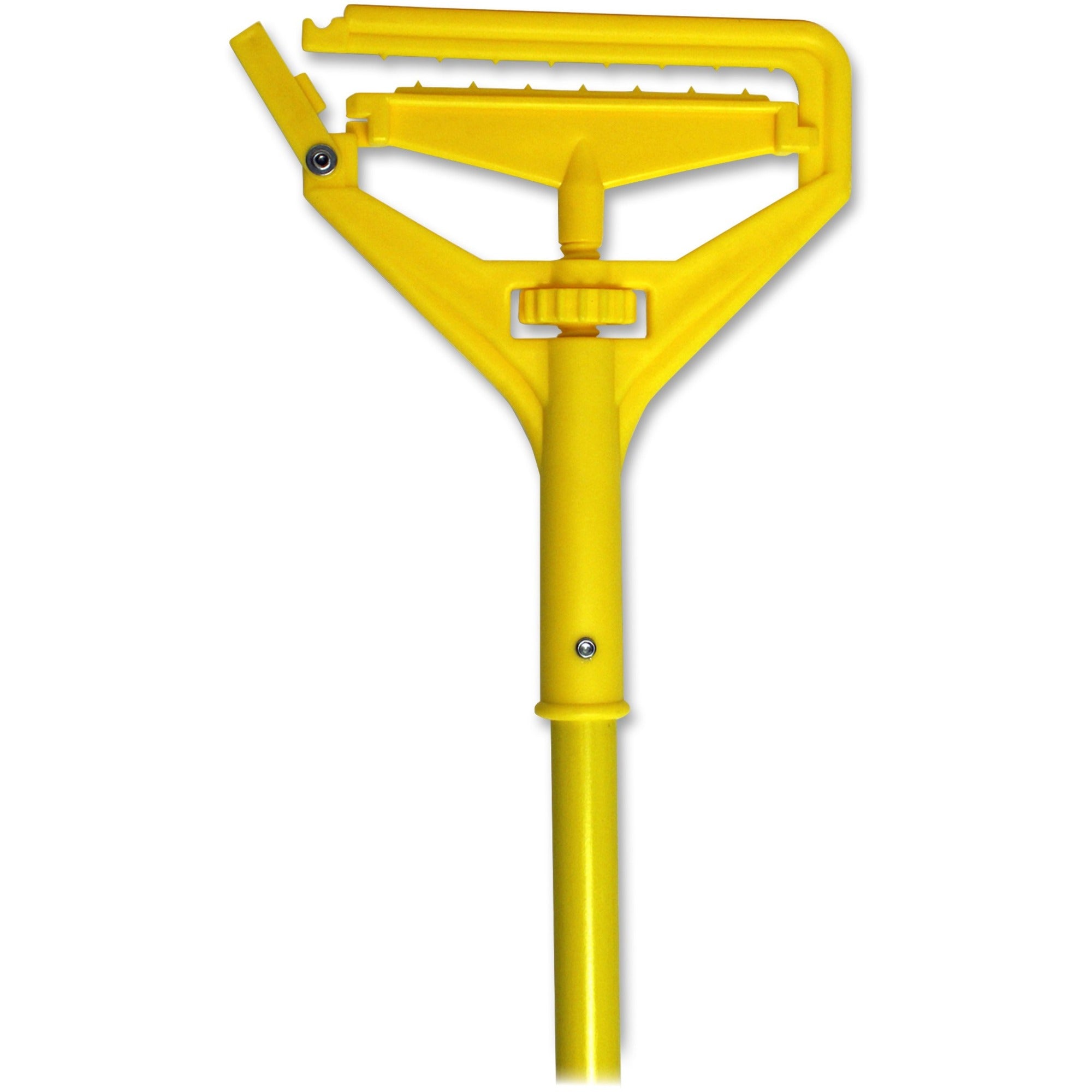 Genuine Joe Speed Change Mop Handle - Yellow - Fiberglass - 1 Each -