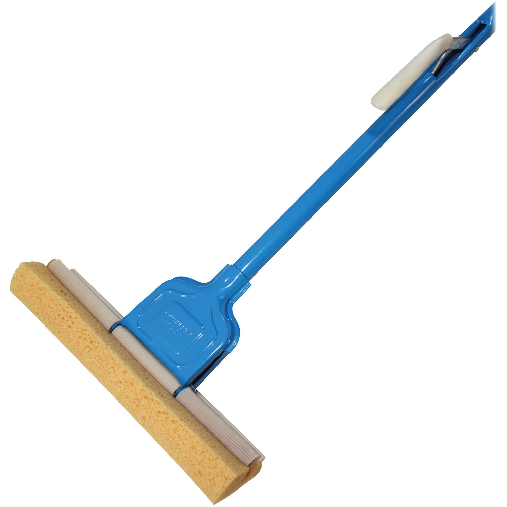 Genuine Joe Roller Sponge Mop - 12" Head - Absorbent, Durable, Sturdy - 1 Each - Blue -