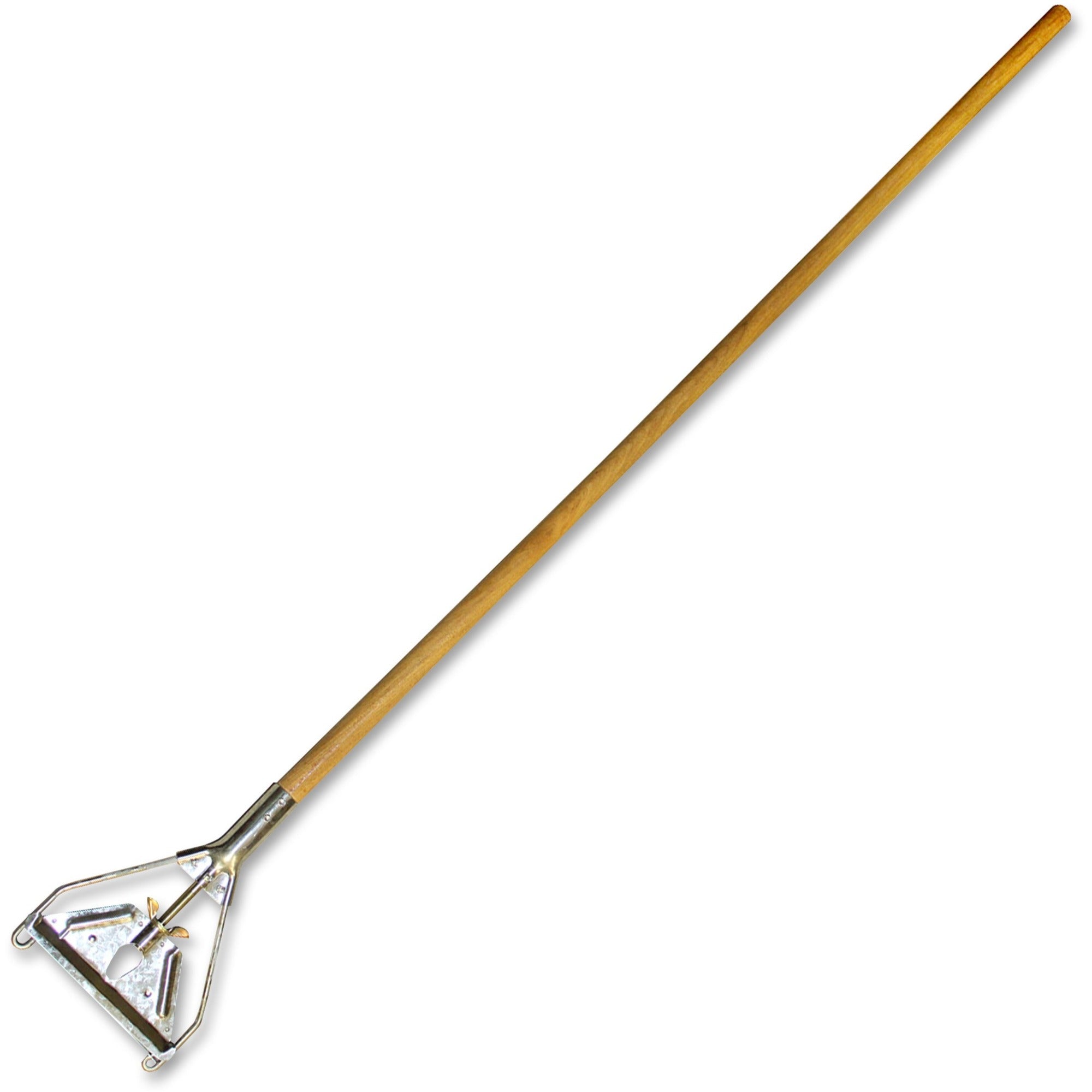 Genuine Joe Quick Change Mop Handle - Natural - Wood - 1 Each -