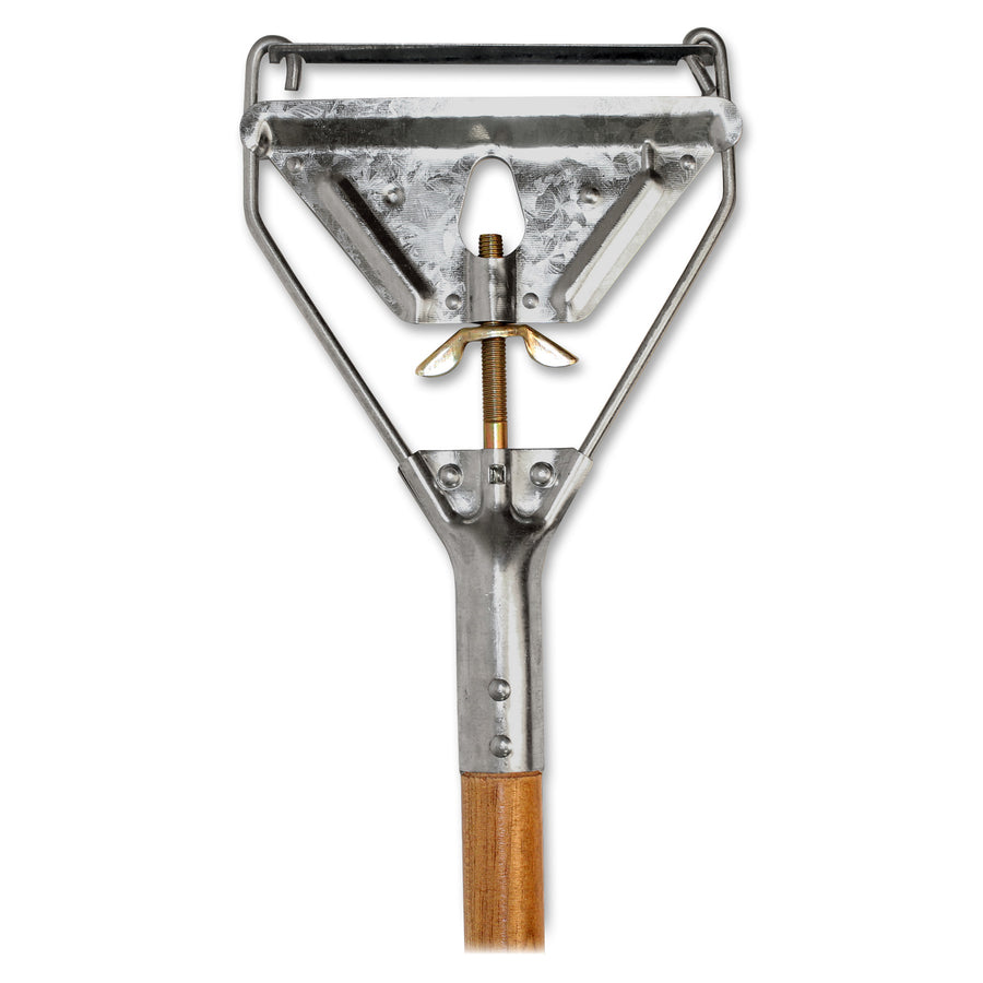 Genuine Joe Quick Change Mop Handle - Natural - Wood - 1 Each -