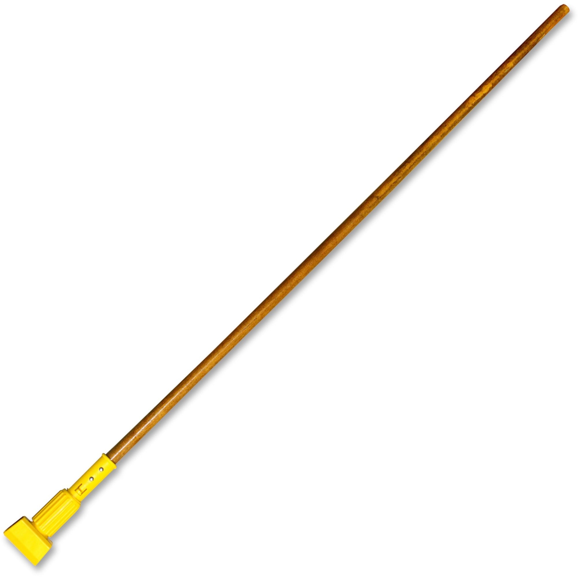 Genuine Joe Wide Band Mop Handle - 60" Length - Natural - Wood - 1 Each -