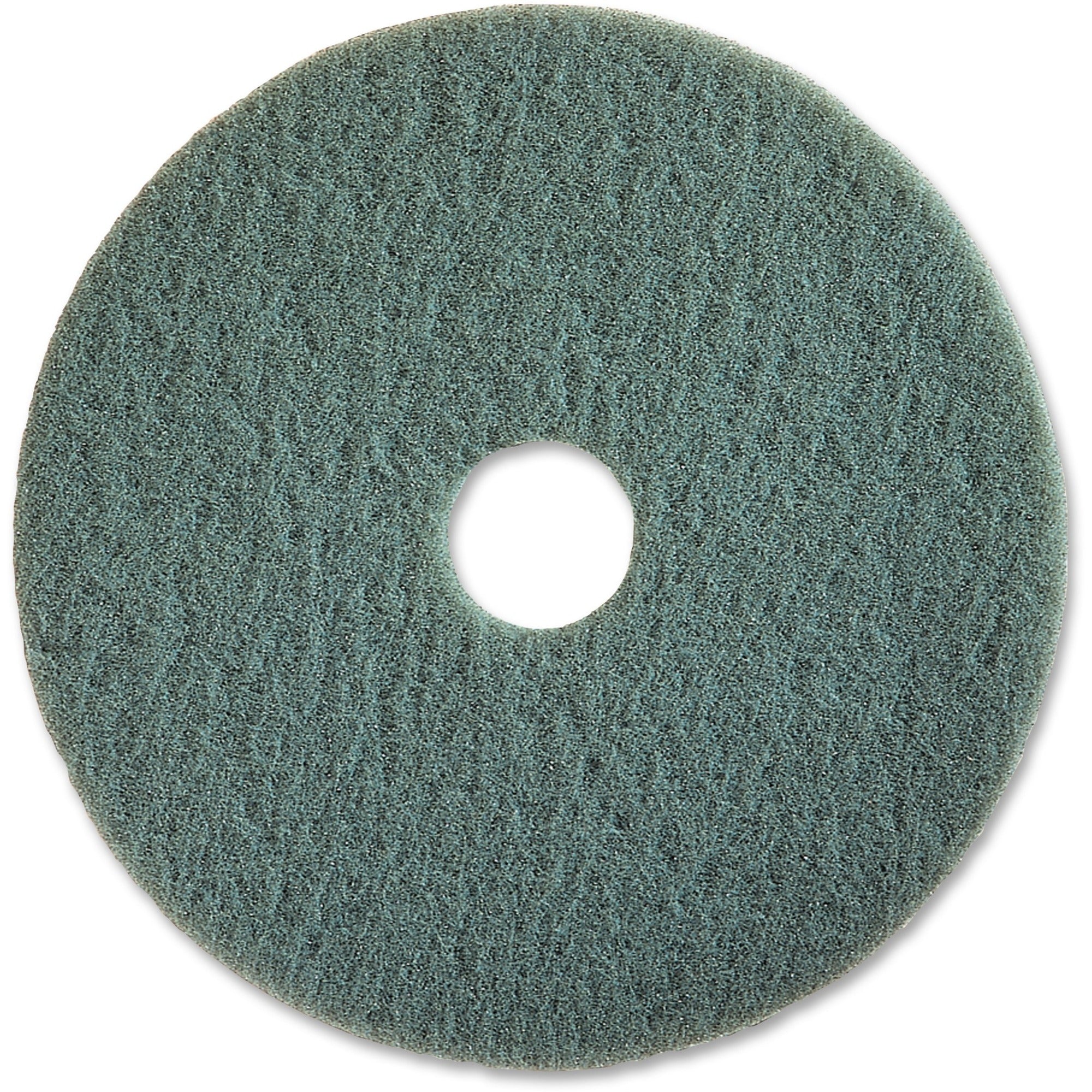 Genuine Joe High-speed Floor Pad - 20" Diameter - 5/Carton x 20" Diameter x 1" Thickness - Polishing, Floor - 1000 rpm to 3000 rpm Speed Supported - Flexible, Resilient, Soft, Dirt Remover - Fiber - Aqua -