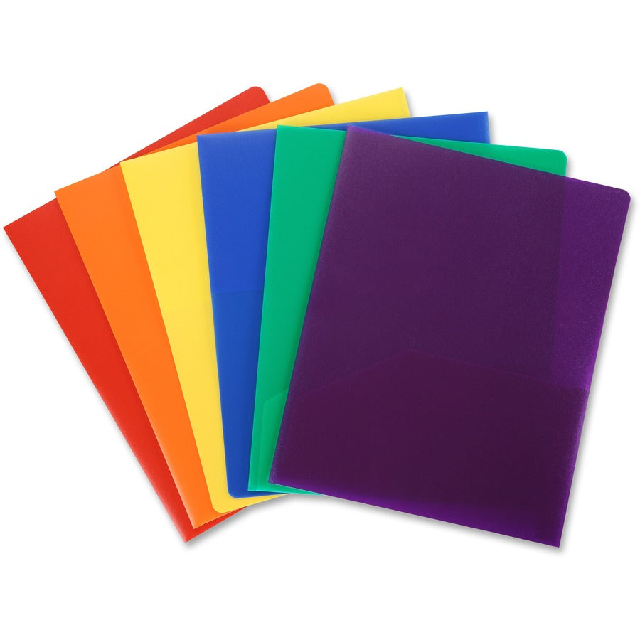Business Source Letter Portfolio - 8 1/2" x 11" - 30 Sheet Capacity - 2 Pocket(s) - Purple - 1 Each -