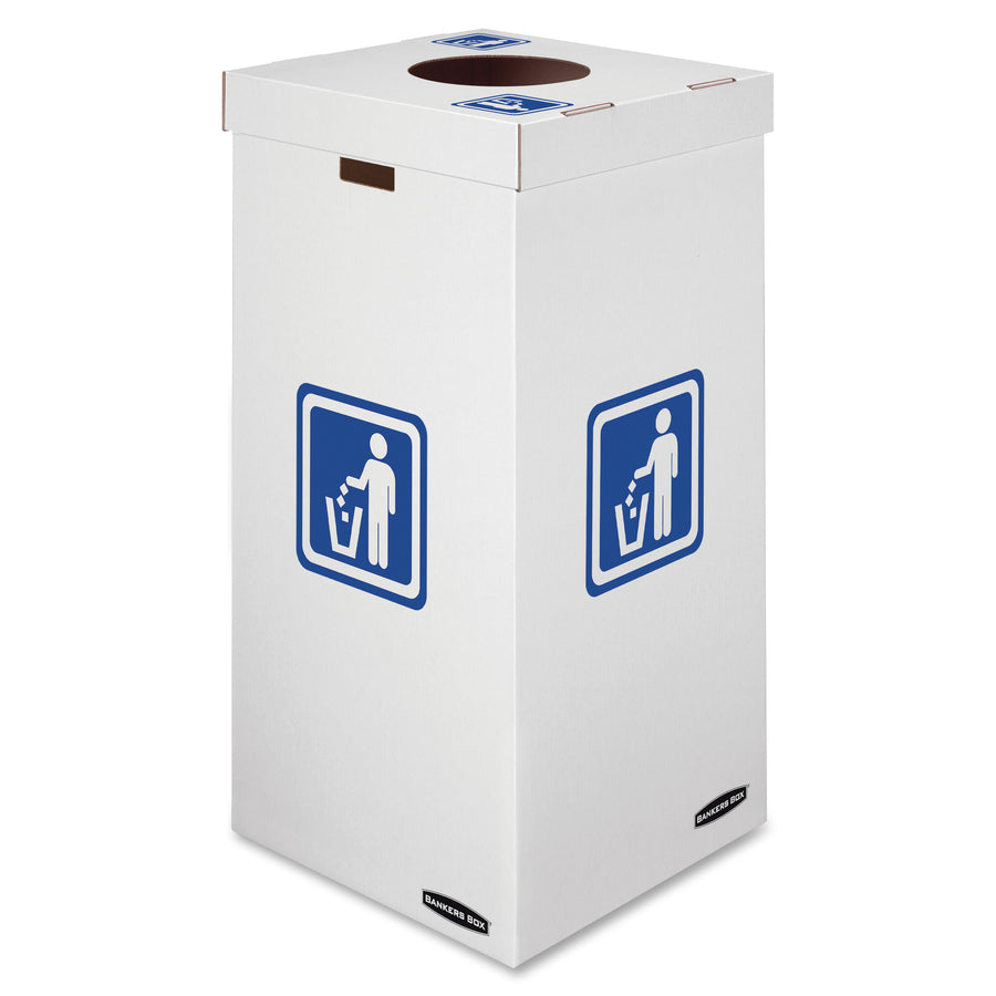 bankers-box-waste-&-recycling-bins-internal-dimensions-18-width-x-18-depth-x-36-height-external-dimensions-184-width-x-184-depth-x-364-height-50-gal-corrugated-paper-white-green-recycled-10-pack_fel7320201 - 2