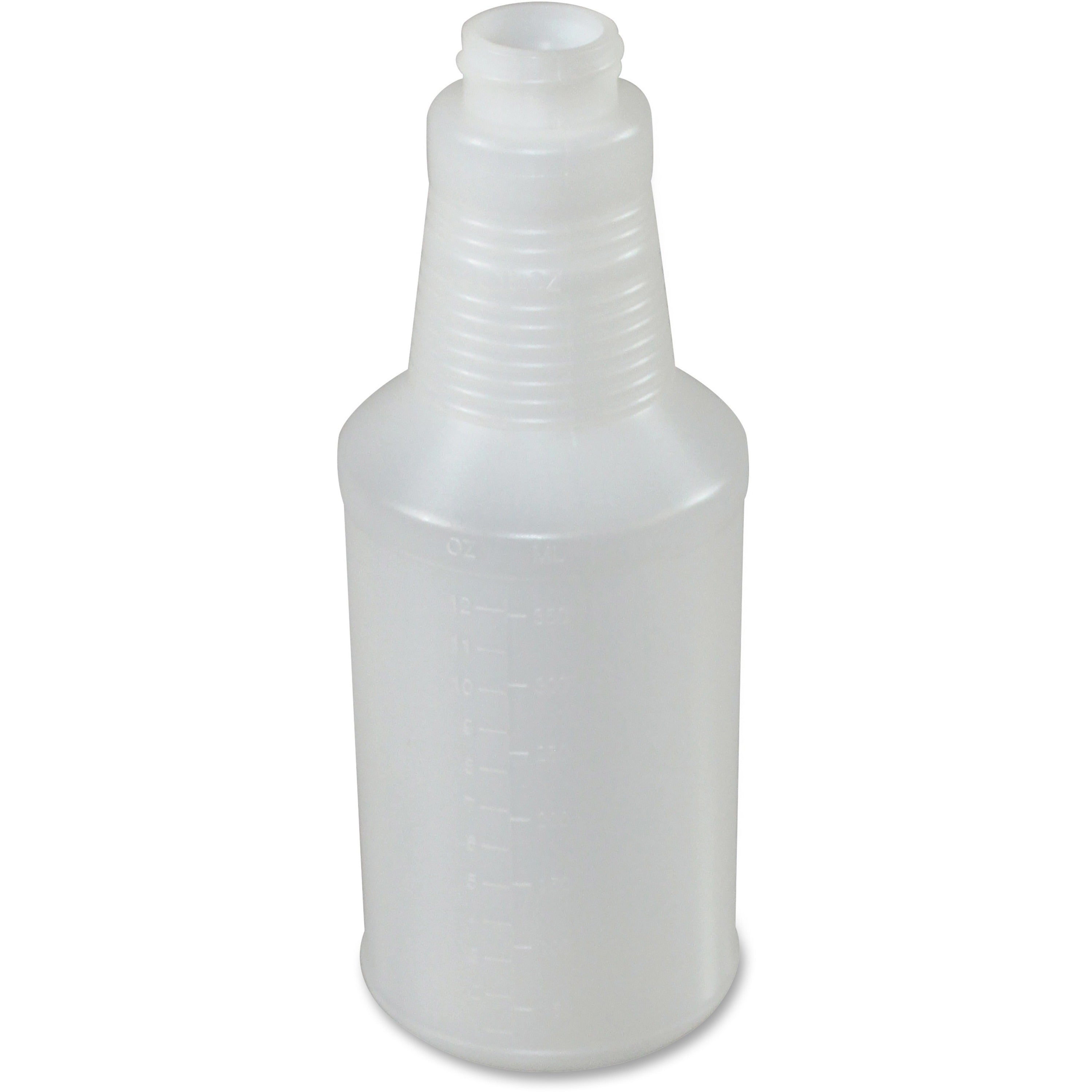 Genuine Joe Plastic Bottle with Graduations - Suitable For Cleaning - Graduated - 24 / Carton - Translucent -